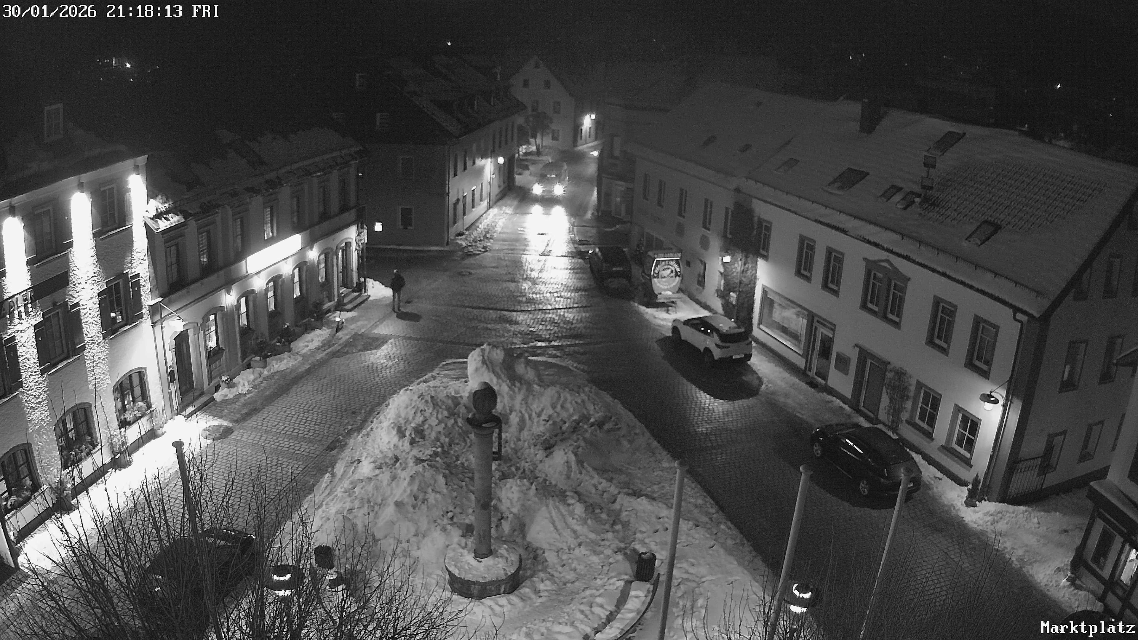 Archiv Foto Webcam Marktplatz von Bischofsgrün