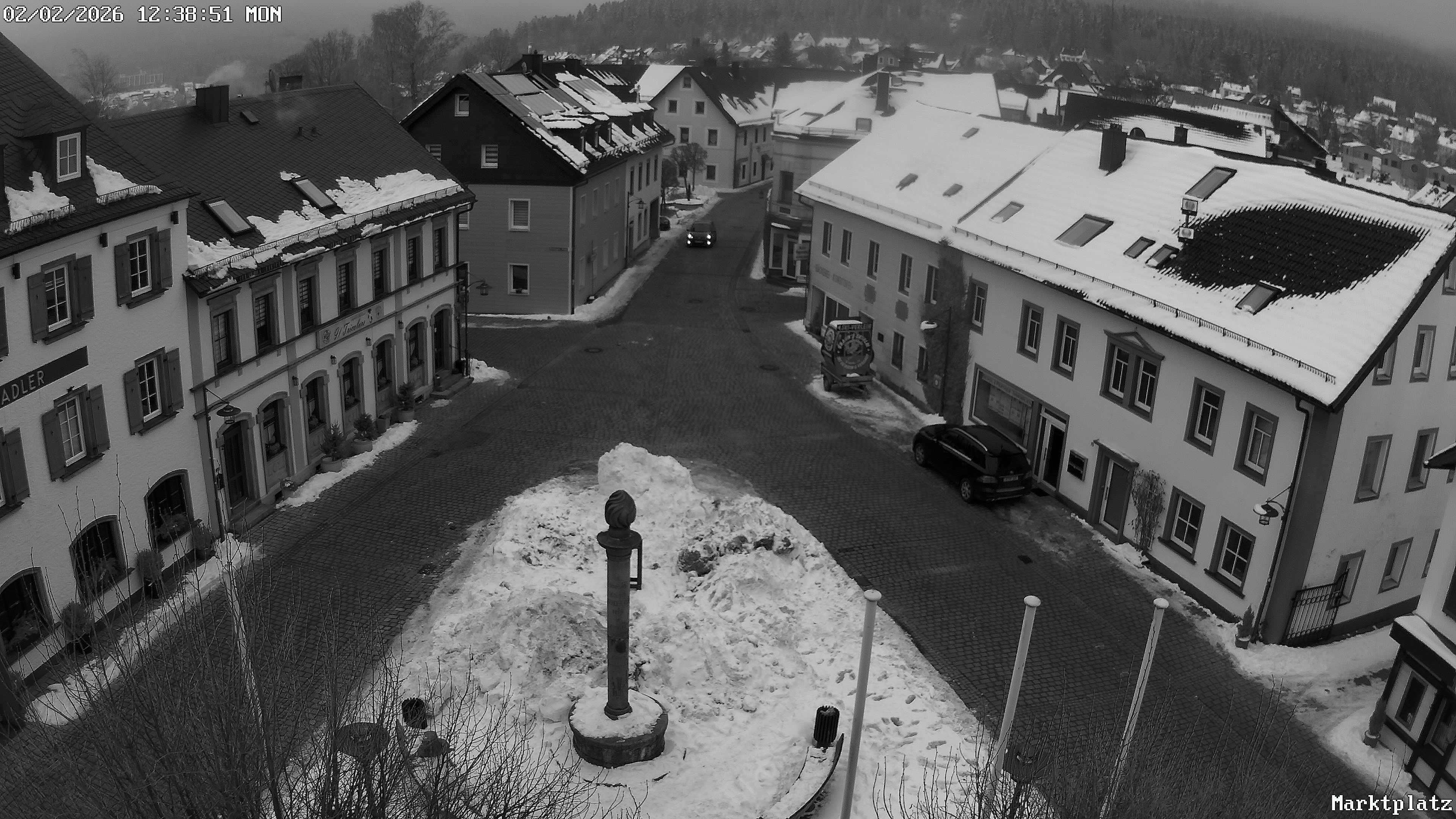 Archiv Foto Webcam Marktplatz von Bischofsgrün