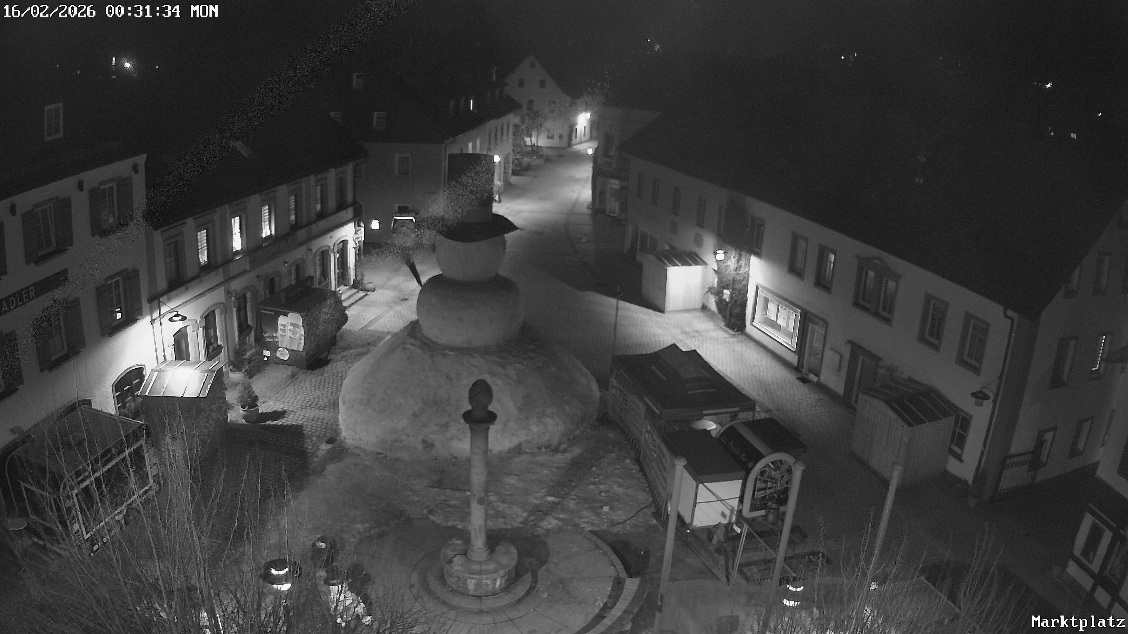 Archiv Foto Webcam Marktplatz von Bischofsgrün