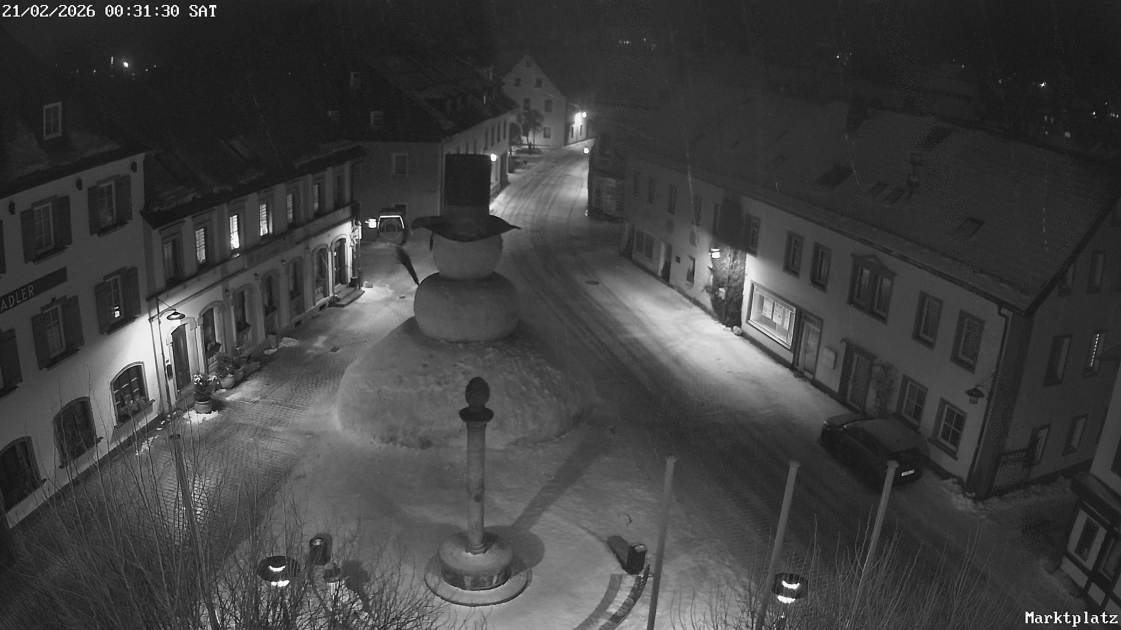 Archiv Foto Webcam Marktplatz von Bischofsgrün