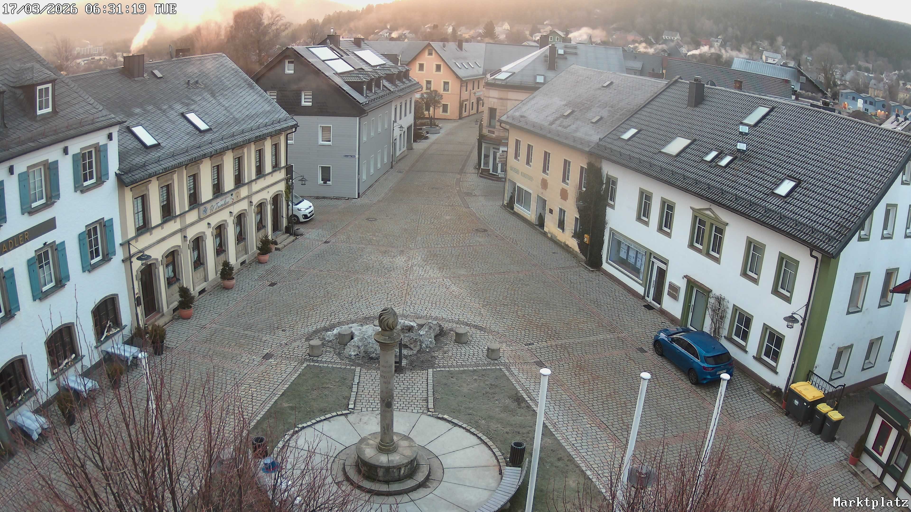 Archiv Foto Webcam Marktplatz von Bischofsgrün