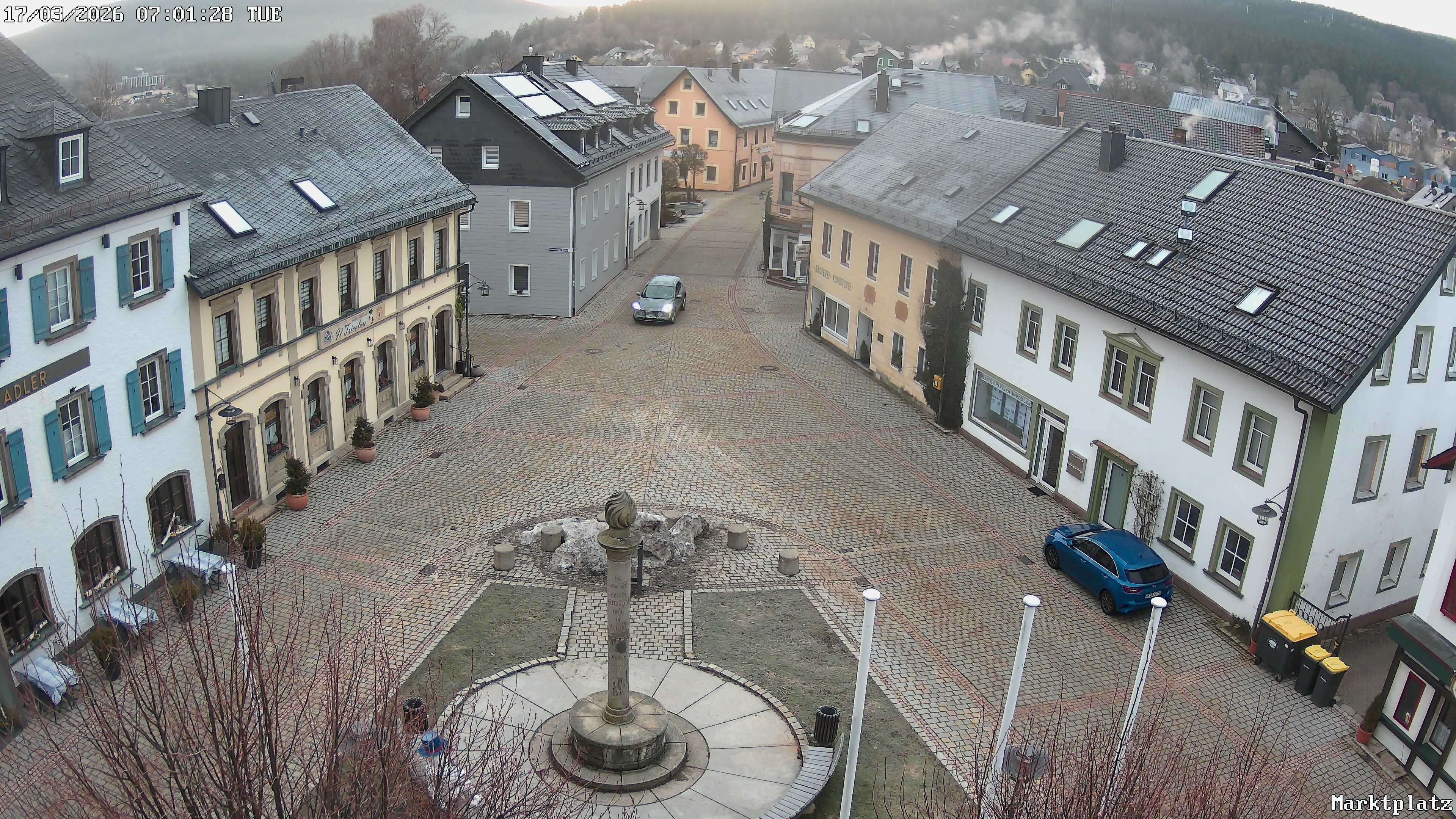 Archiv Foto Webcam Marktplatz von Bischofsgrün