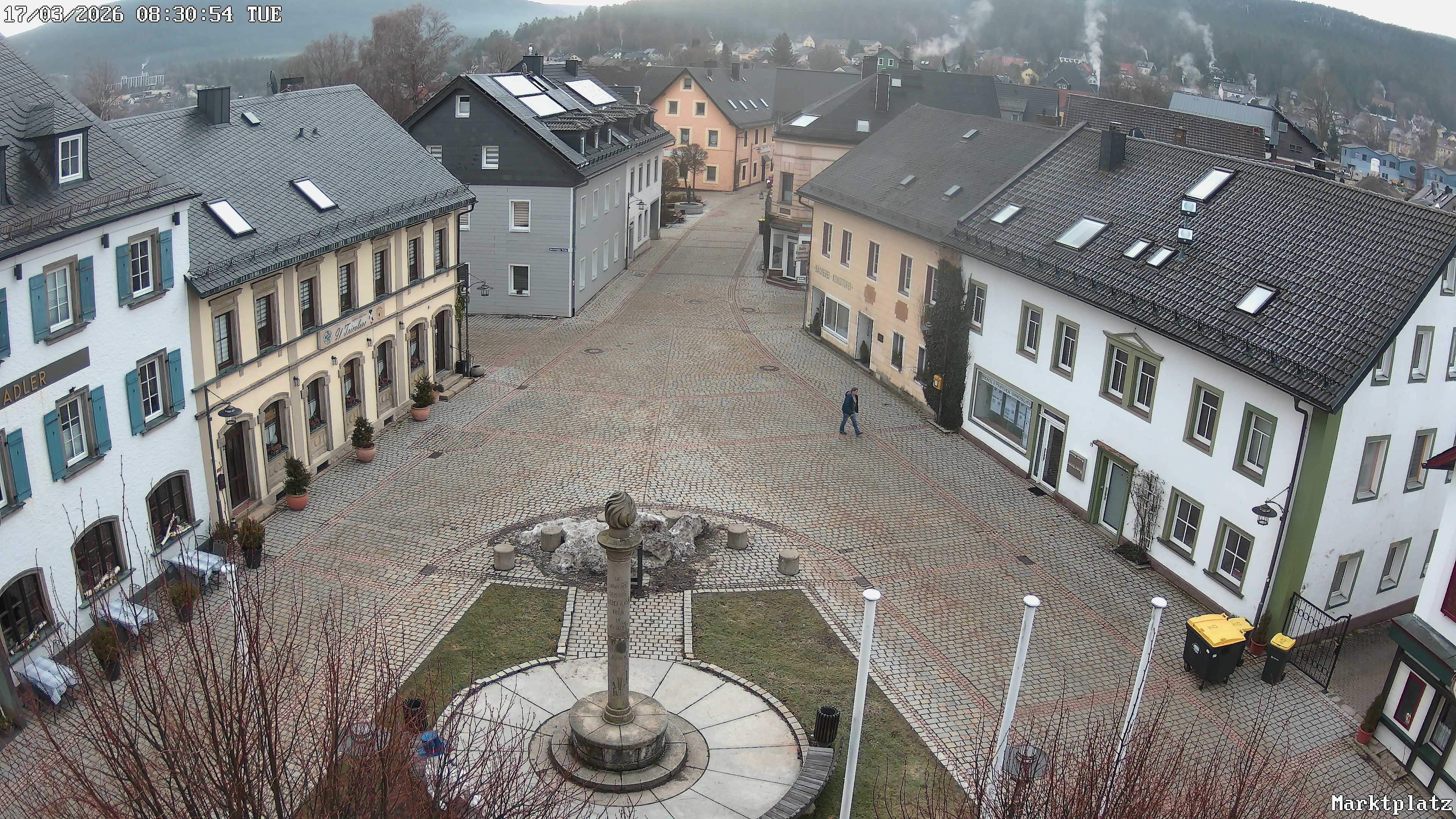 Archiv Foto Webcam Marktplatz von Bischofsgrün
