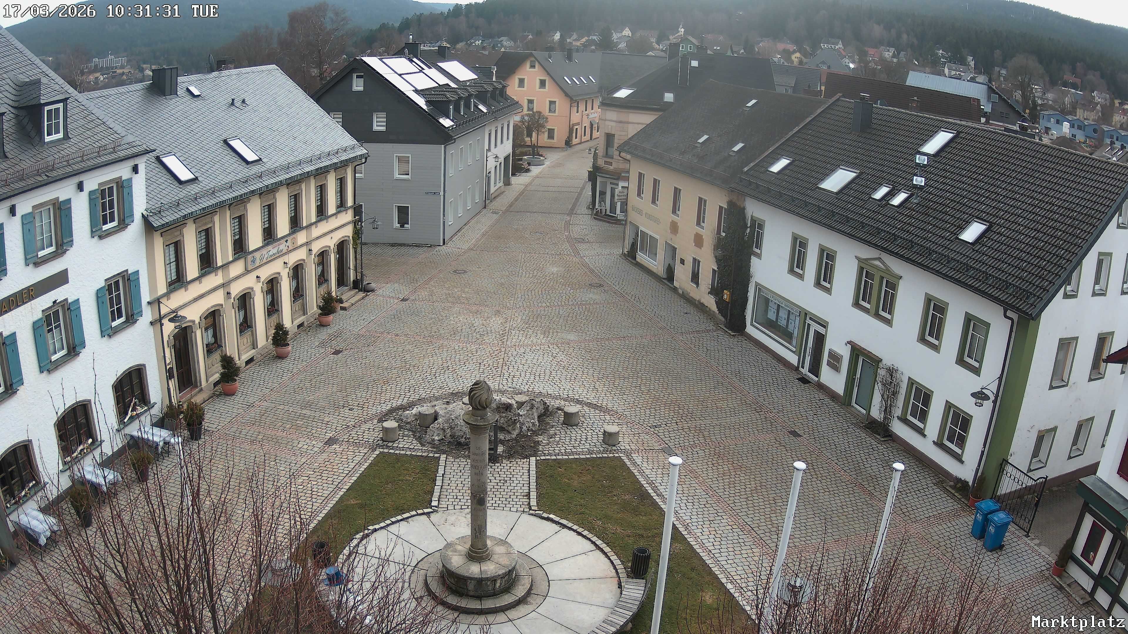 Archiv Foto Webcam Marktplatz von Bischofsgrün