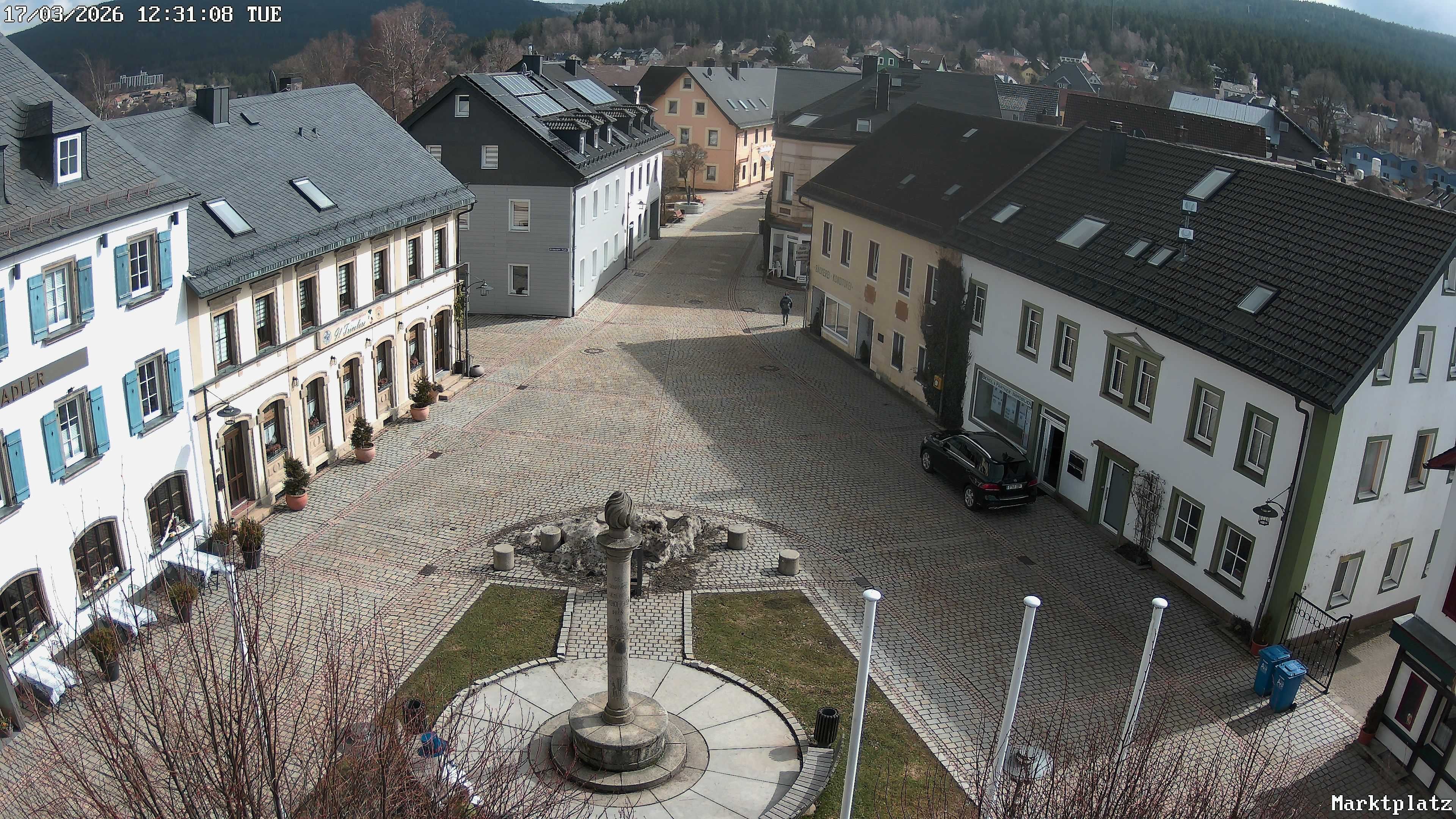 Archiv Foto Webcam Marktplatz von Bischofsgrün