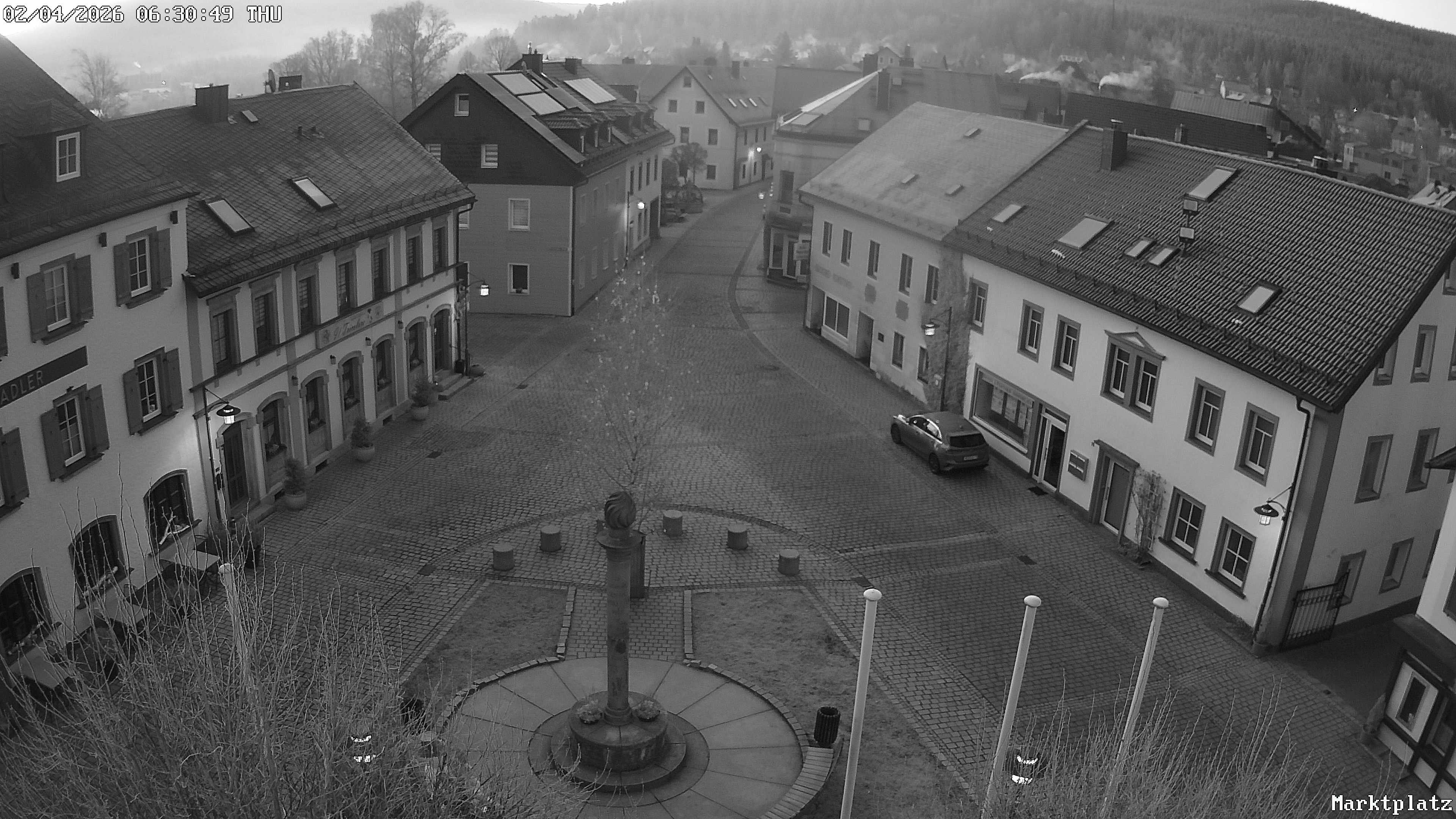 Archiv Foto Webcam Marktplatz von Bischofsgrün