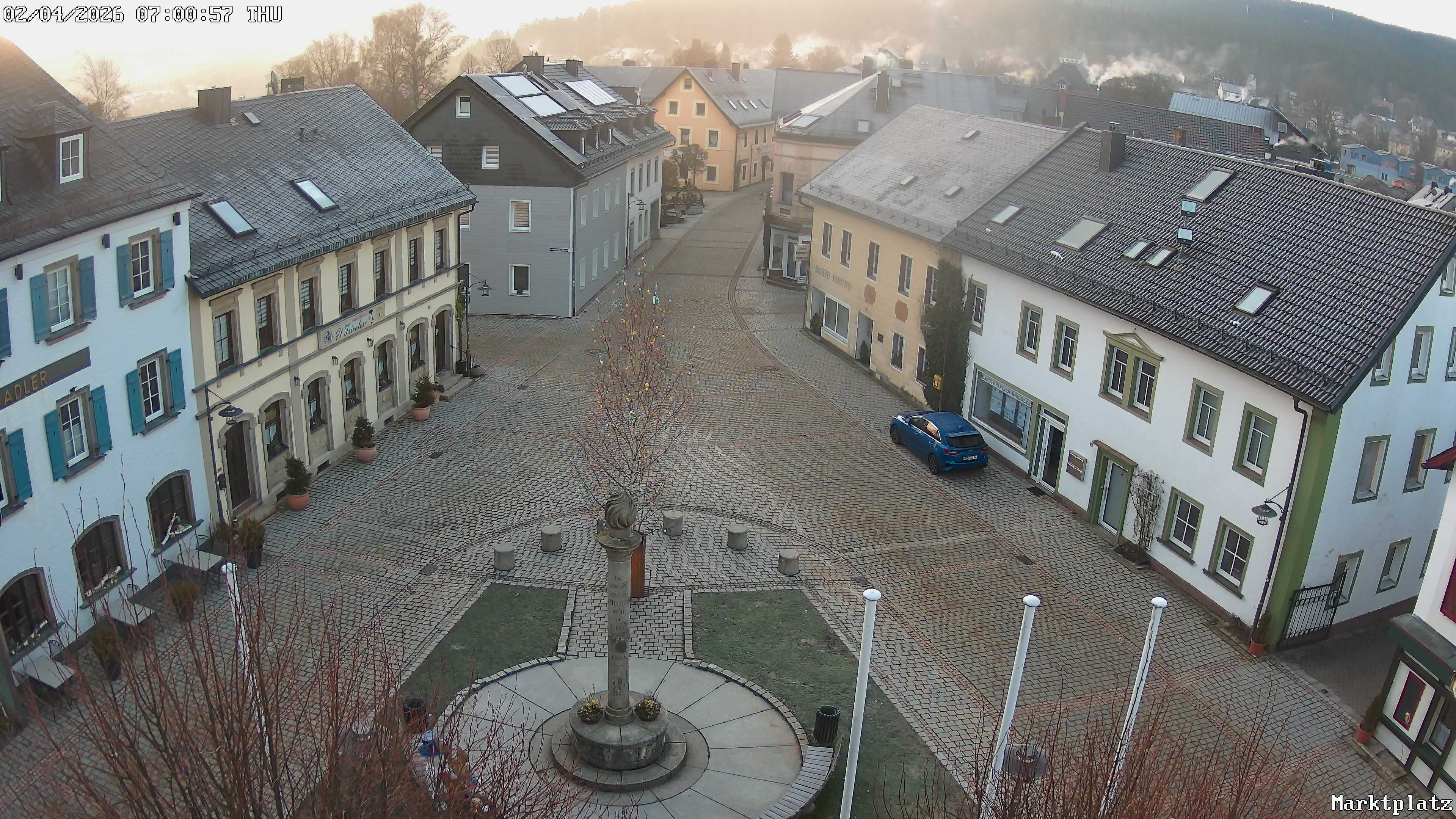 Archiv Foto Webcam Marktplatz von Bischofsgrün