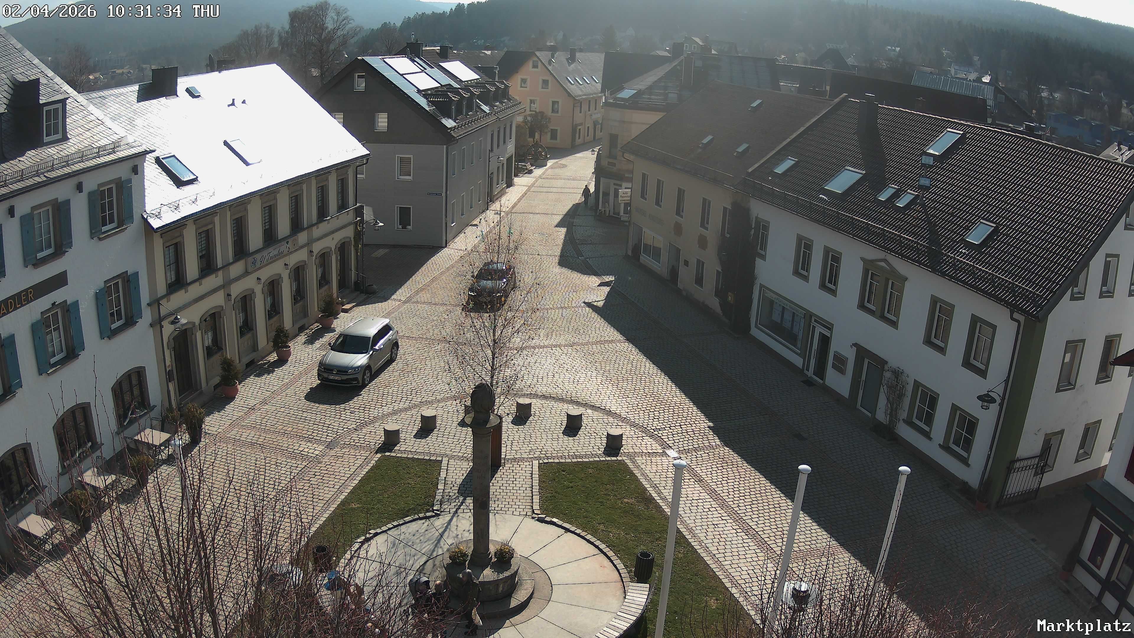 Archiv Foto Webcam Marktplatz von Bischofsgrün