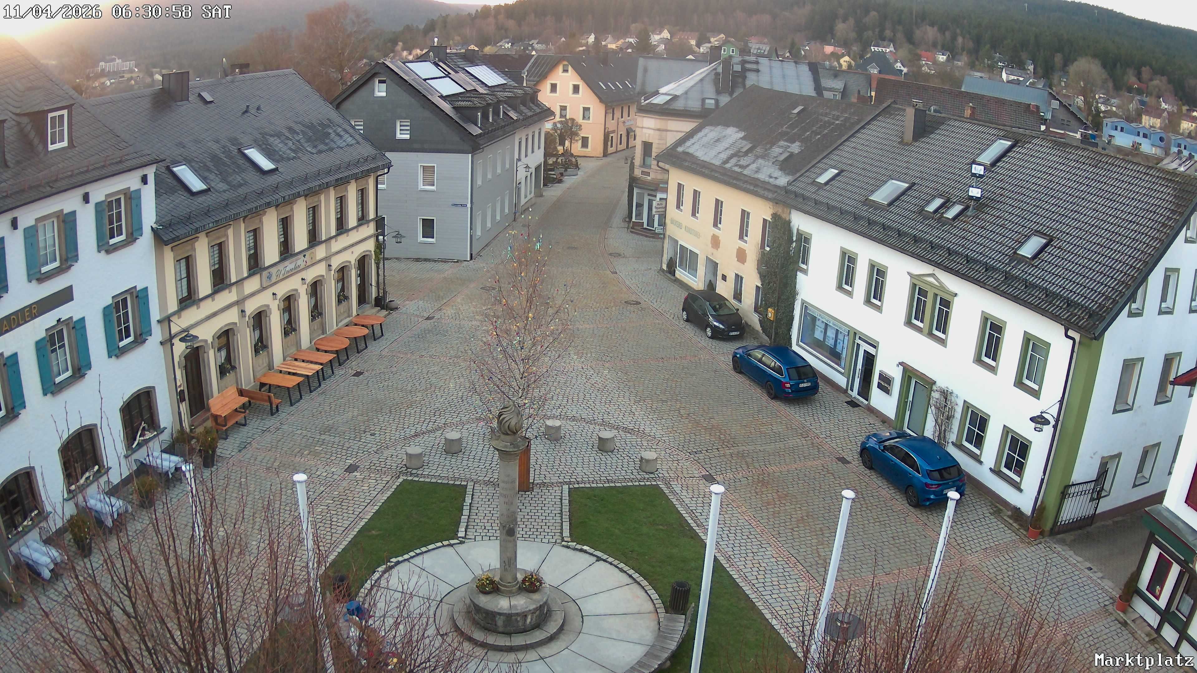Archiv Foto Webcam Marktplatz von Bischofsgrün