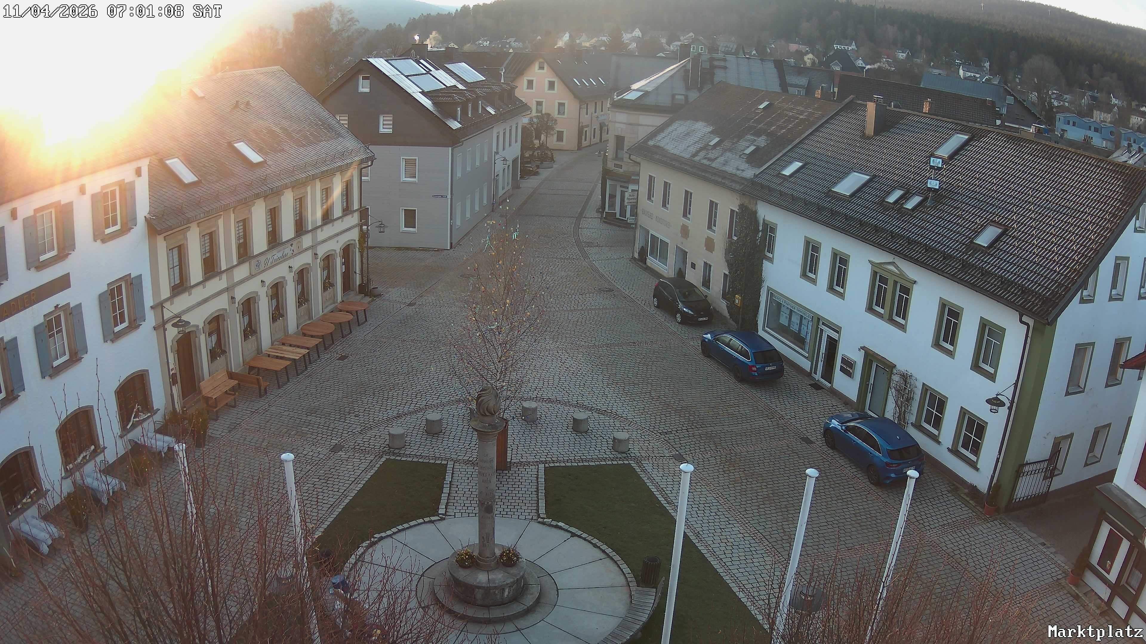 Archiv Foto Webcam Marktplatz von Bischofsgrün
