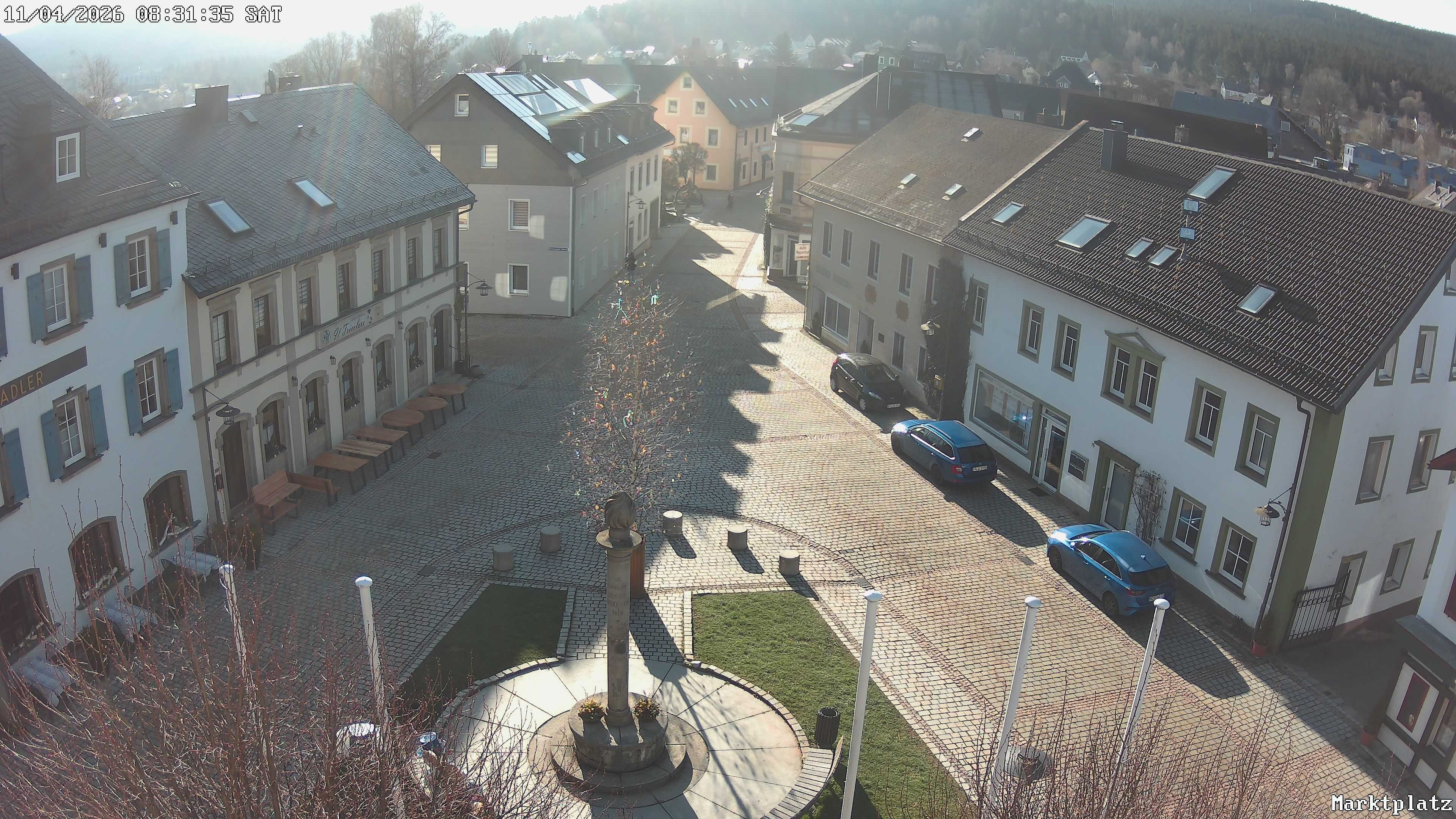 Archiv Foto Webcam Marktplatz von Bischofsgrün