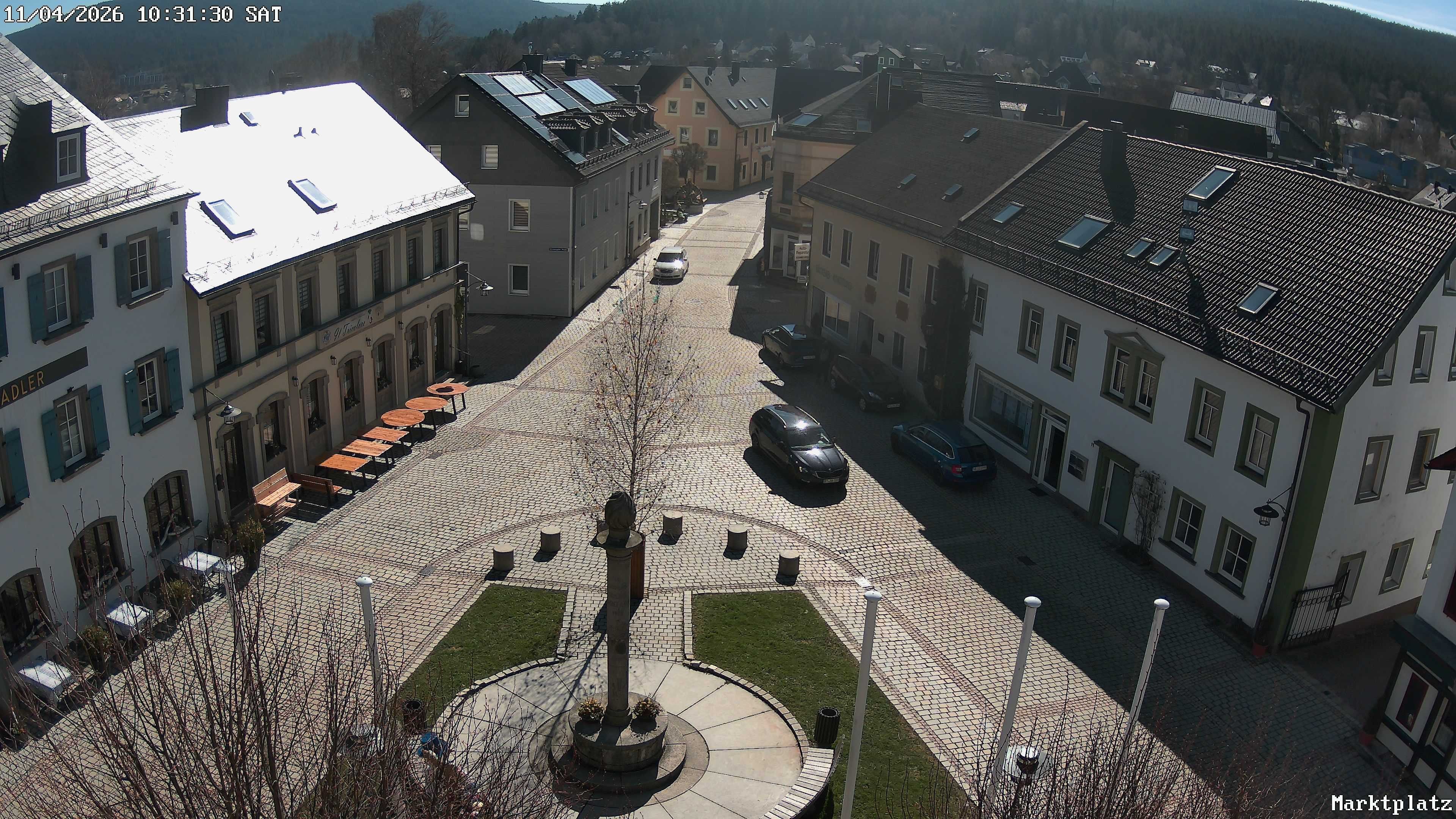 Archiv Foto Webcam Marktplatz von Bischofsgrün
