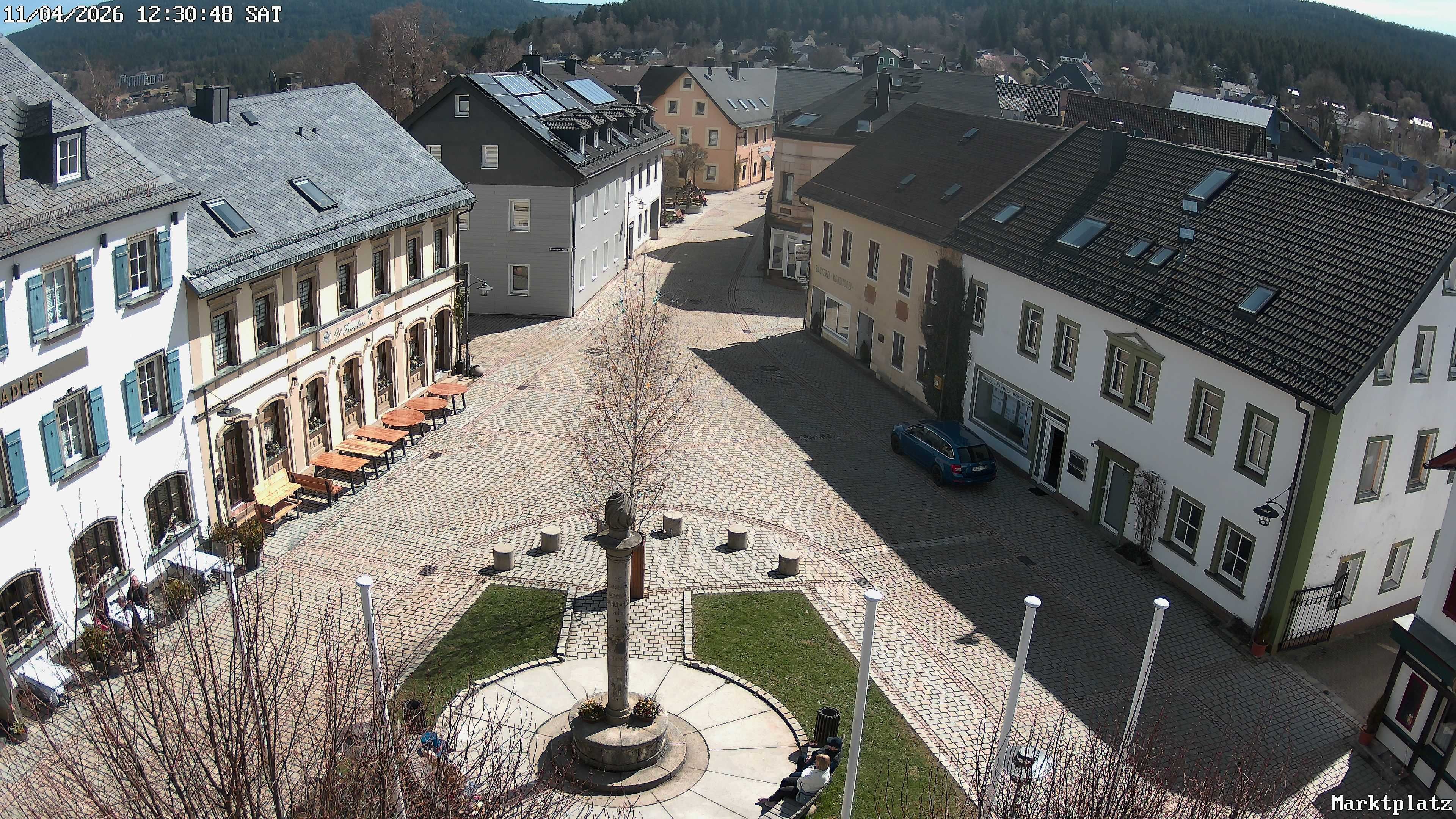 Archiv Foto Webcam Marktplatz von Bischofsgrün