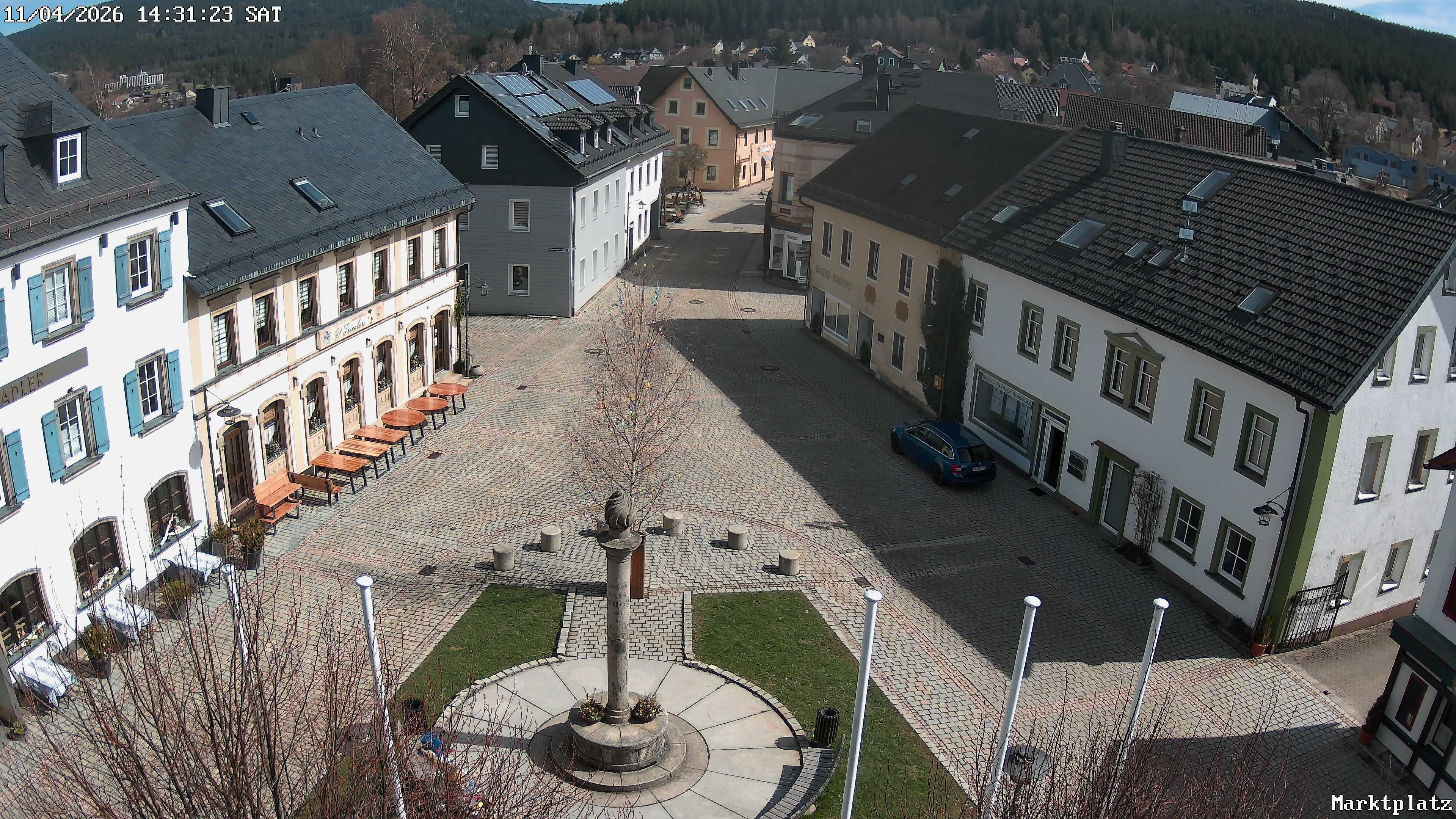 Archiv Foto Webcam Marktplatz von Bischofsgrün