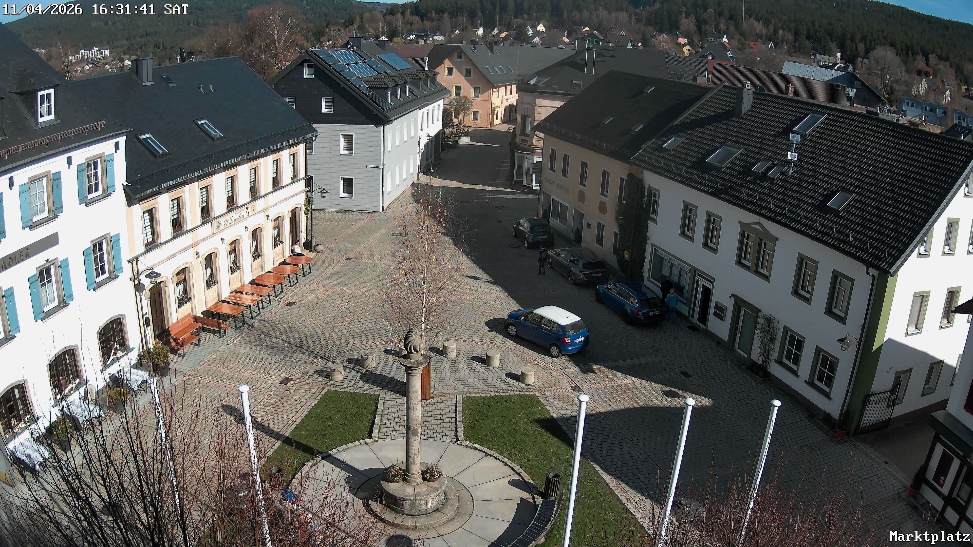 Archiv Foto Webcam Marktplatz von Bischofsgrün