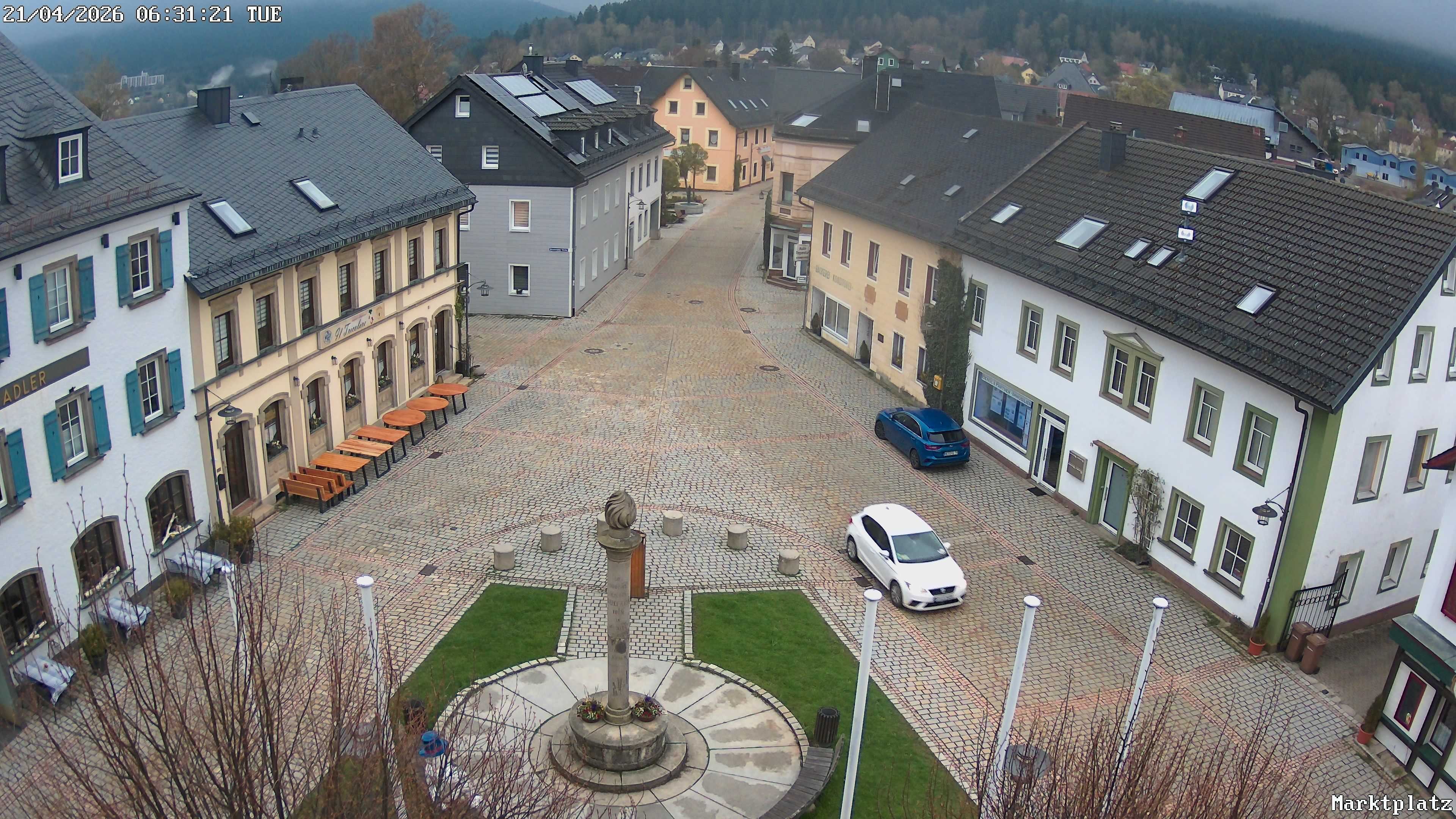 Archiv Foto Webcam Marktplatz von Bischofsgrün