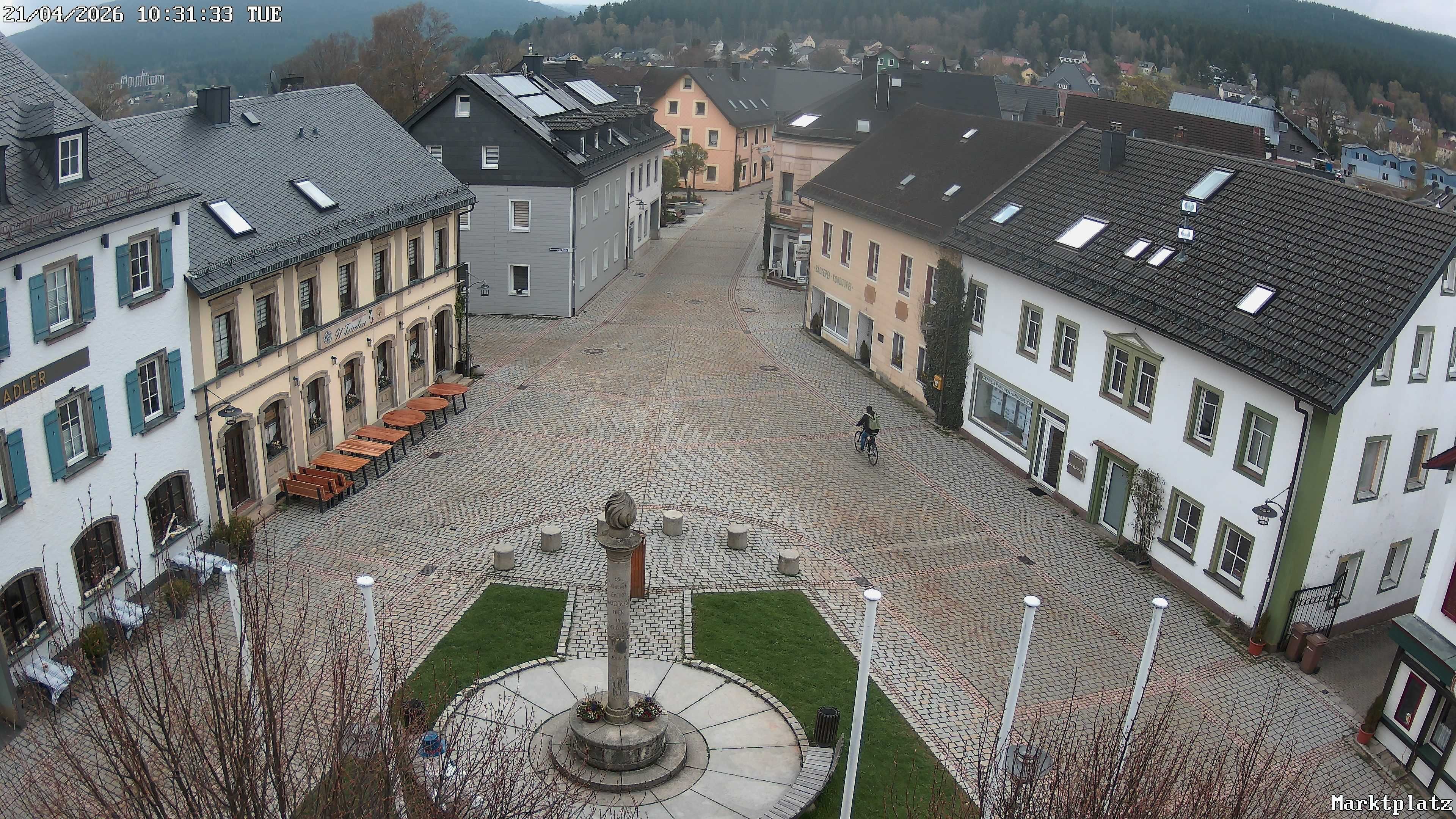 Archiv Foto Webcam Marktplatz von Bischofsgrün
