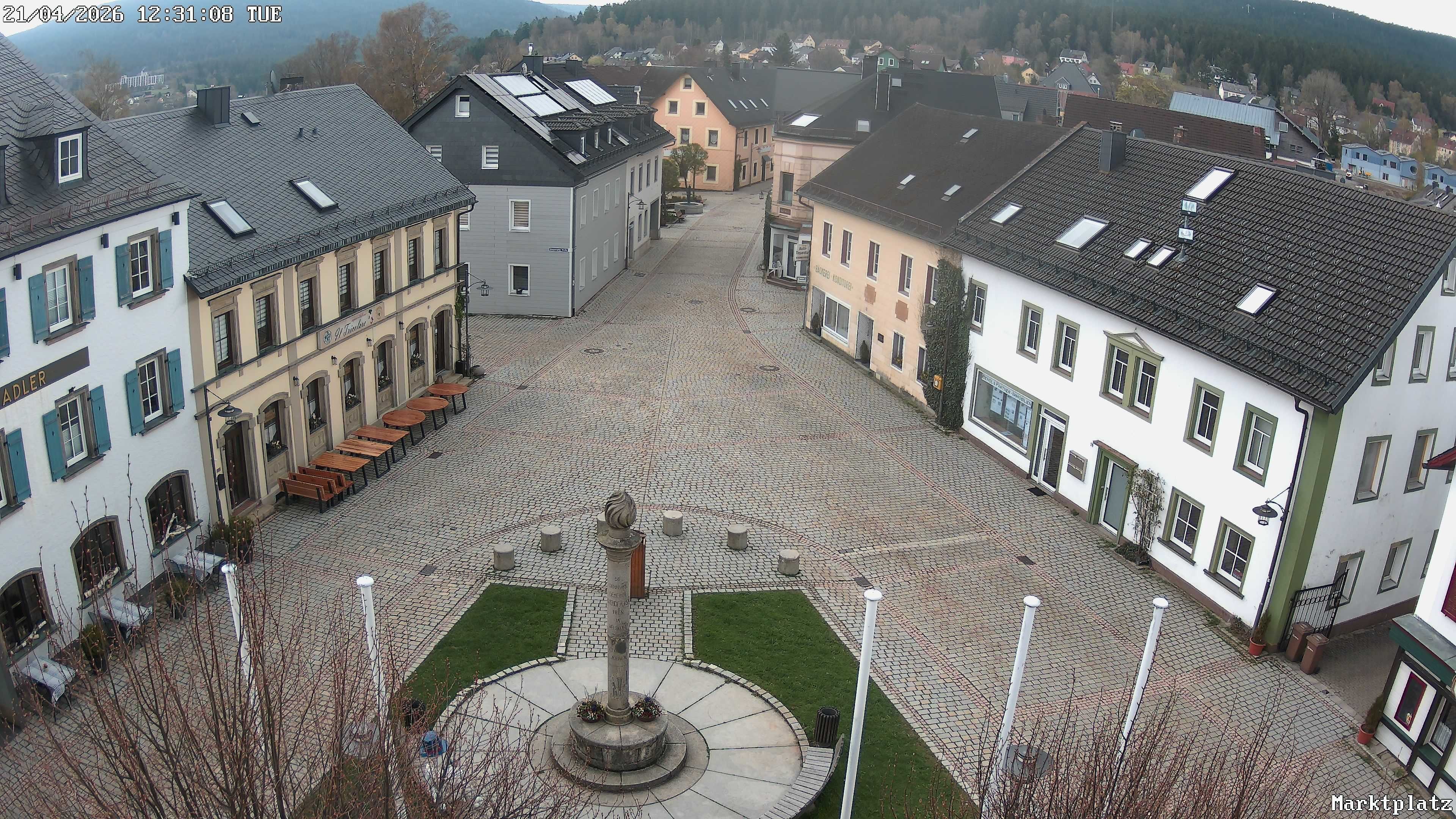 Archiv Foto Webcam Marktplatz von Bischofsgrün