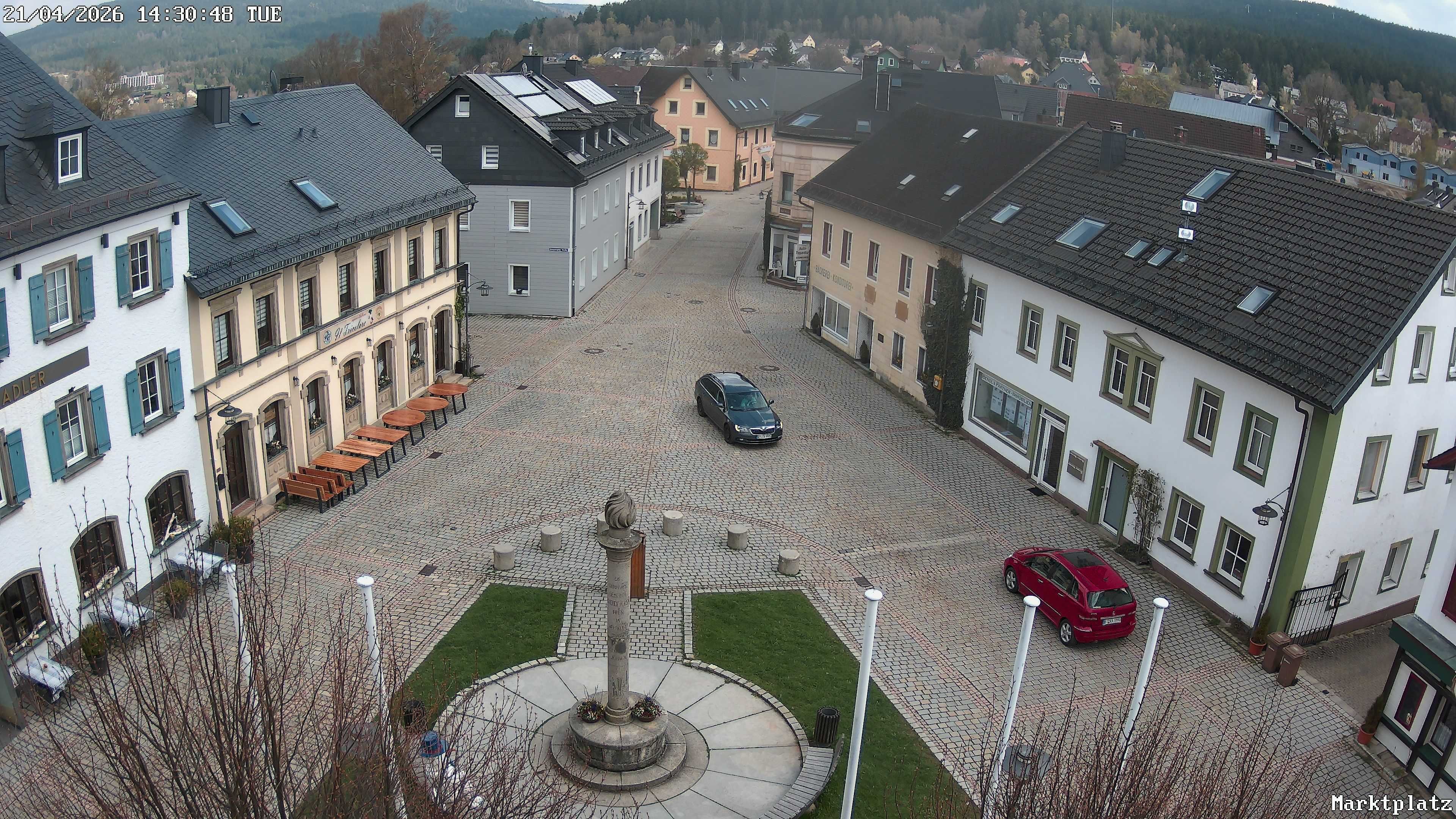 Archiv Foto Webcam Marktplatz von Bischofsgrün
