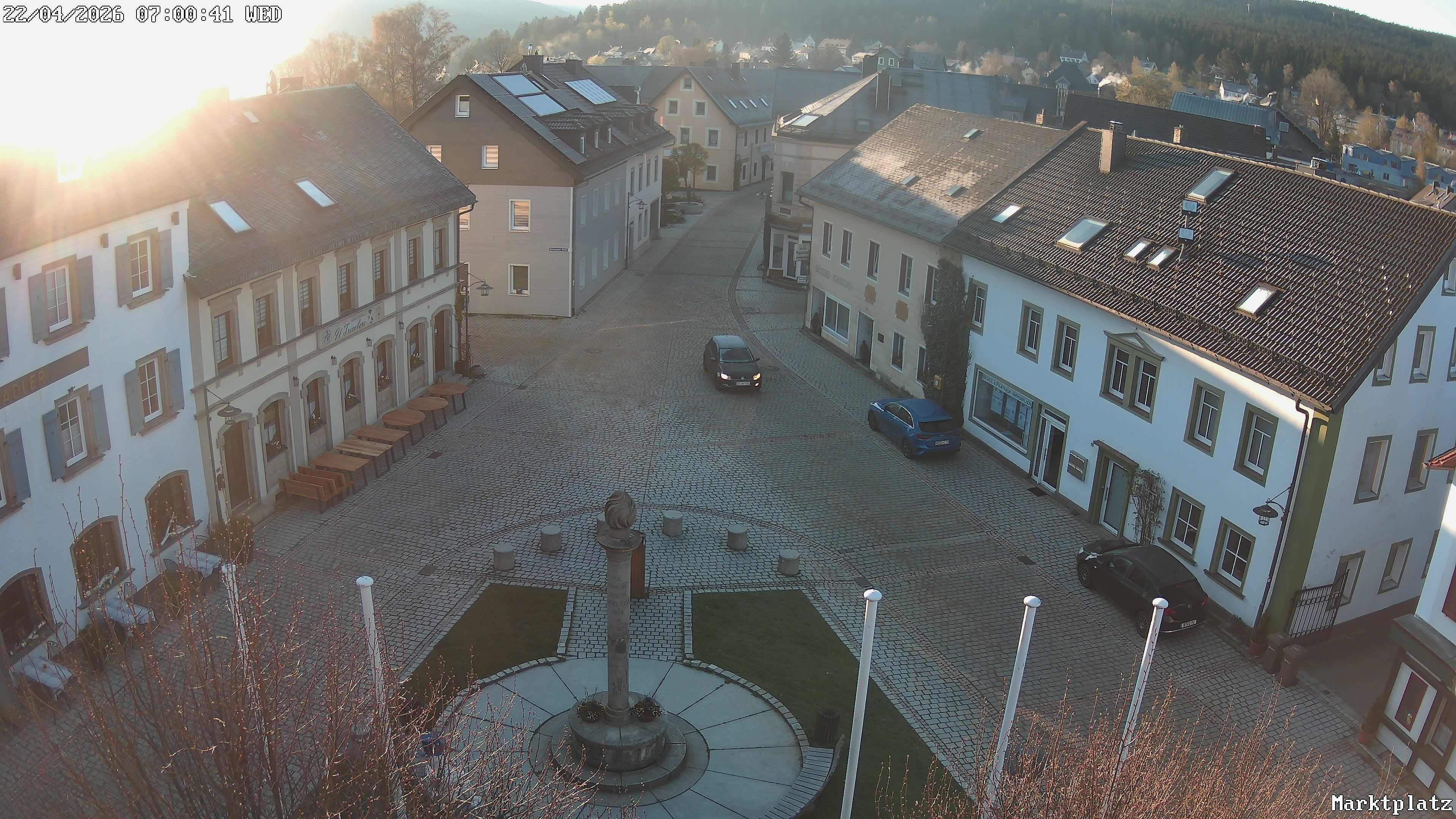 Archiv Foto Webcam Marktplatz von Bischofsgrün