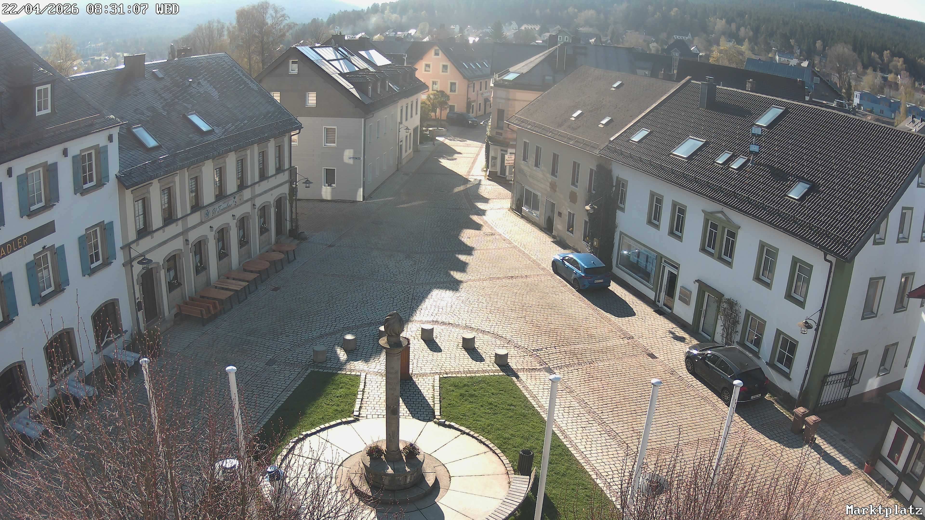 Archiv Foto Webcam Marktplatz von Bischofsgrün