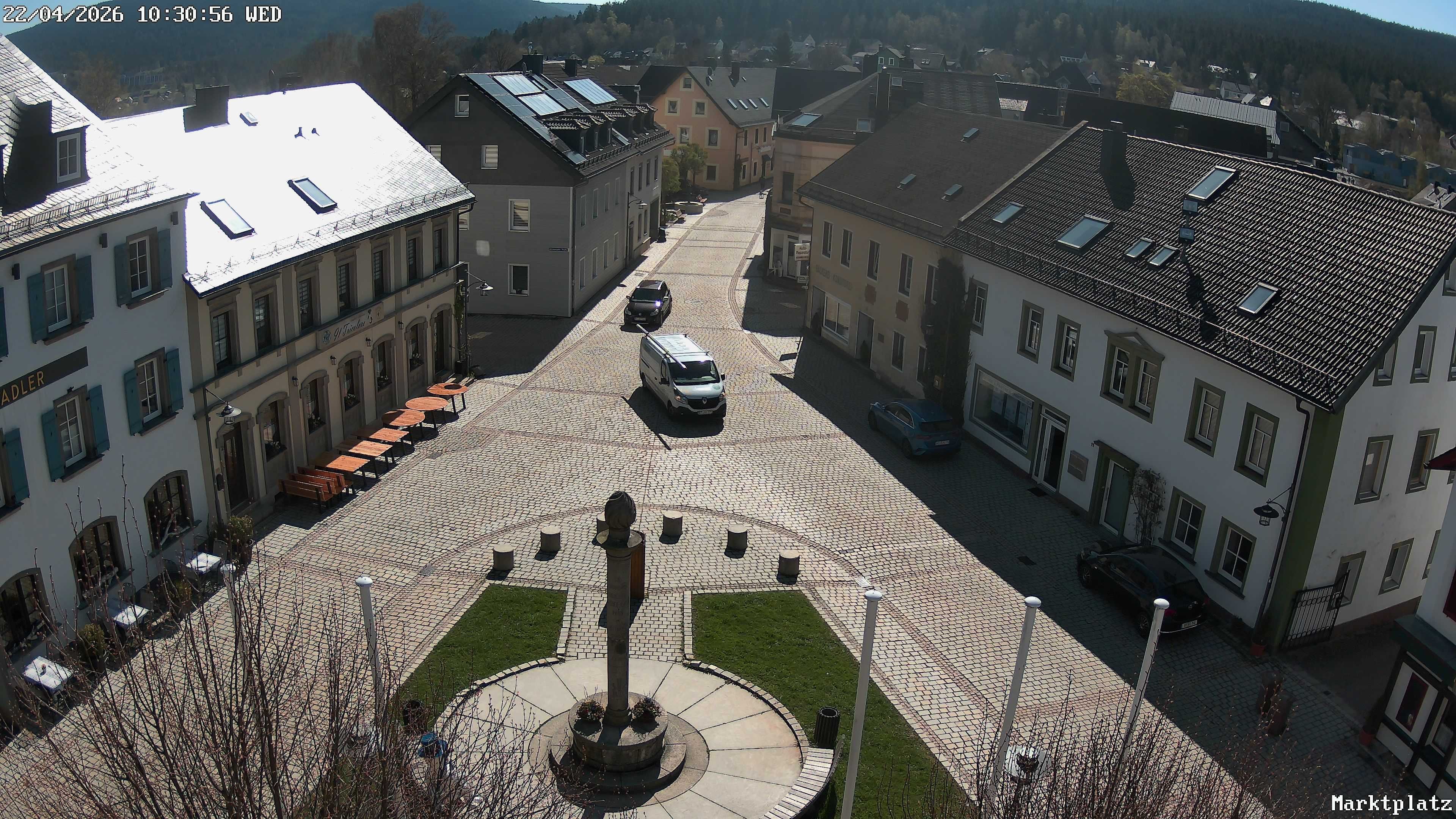 Archiv Foto Webcam Marktplatz von Bischofsgrün