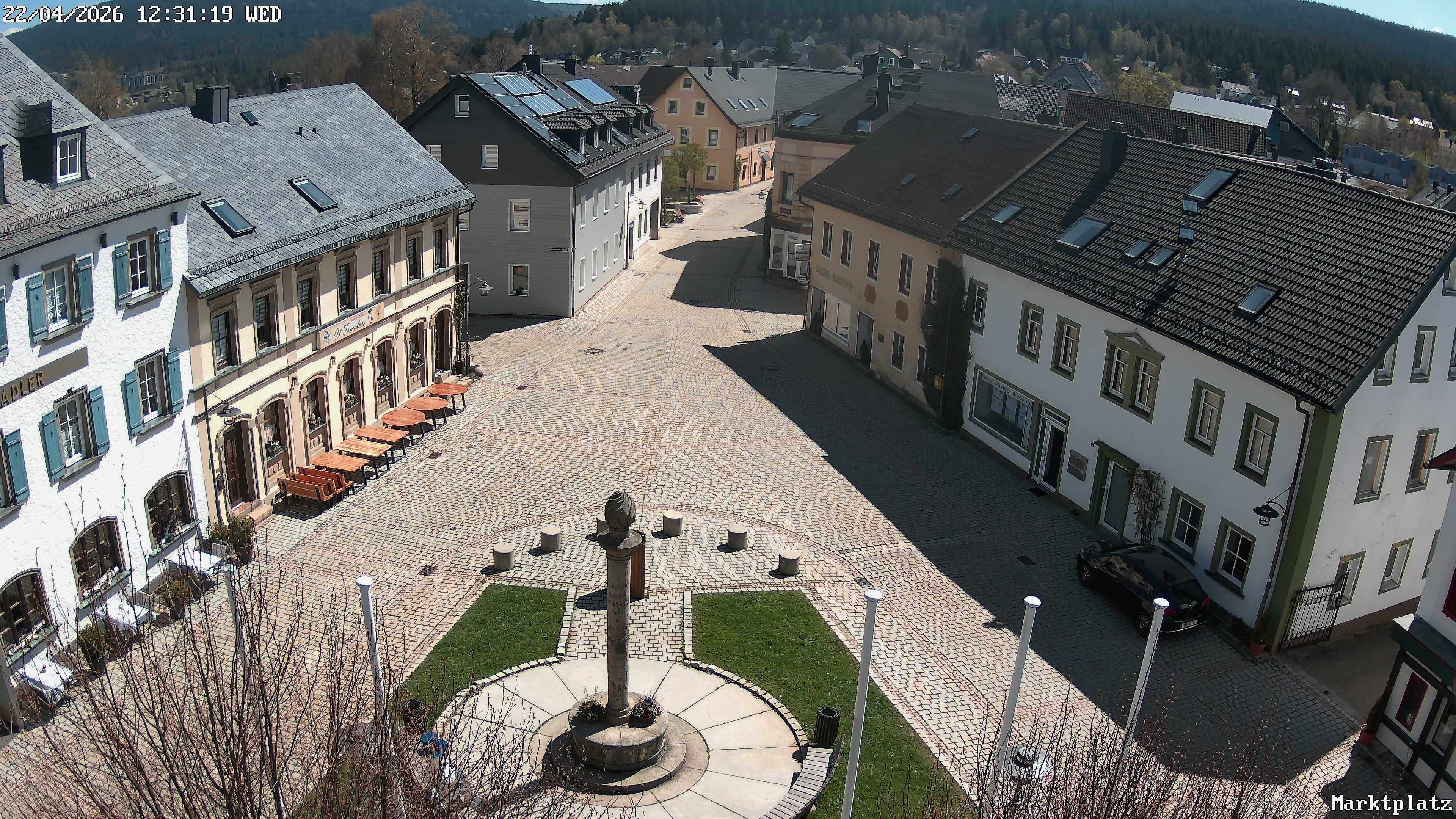 Archiv Foto Webcam Marktplatz von Bischofsgrün