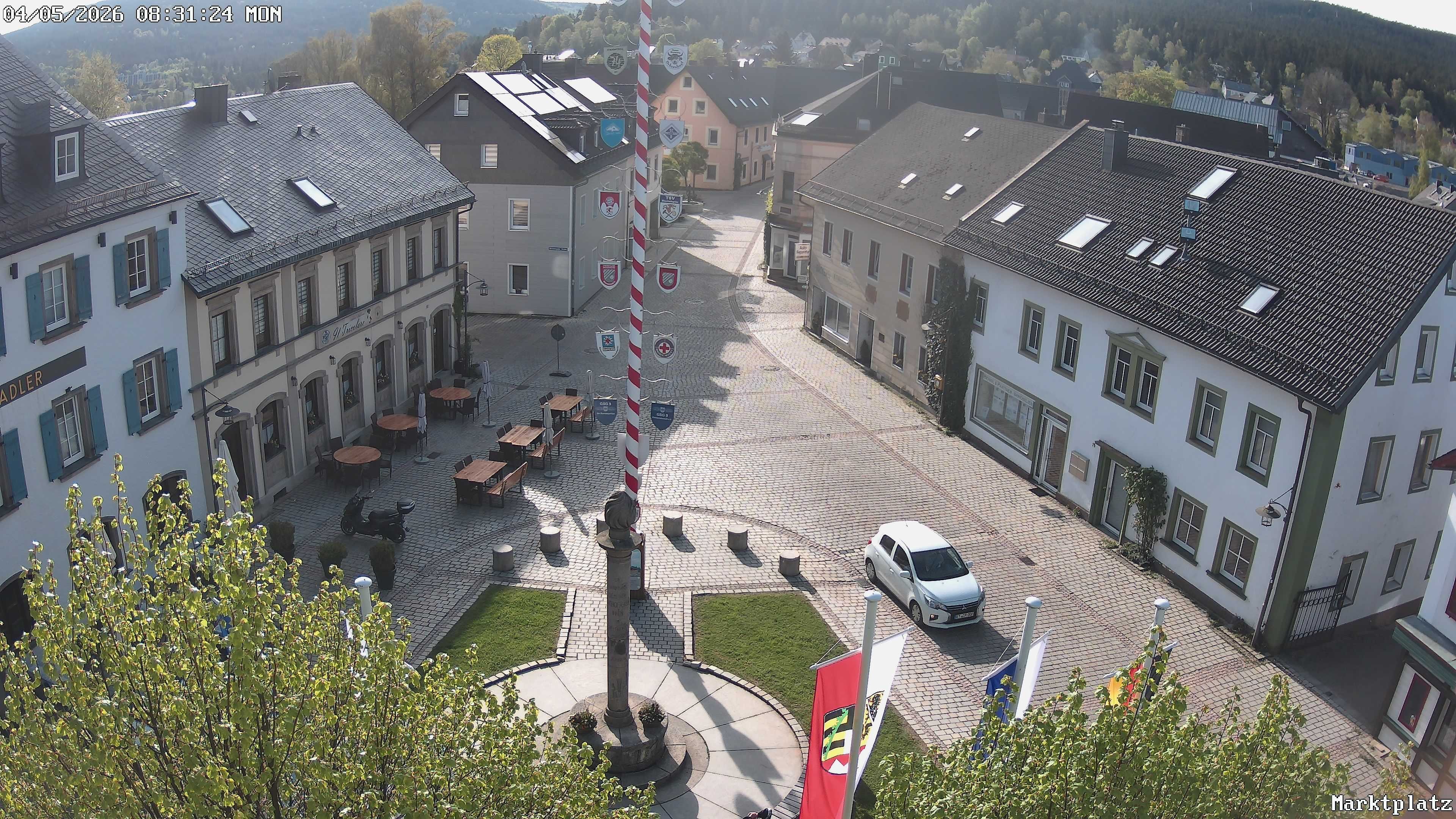 Archiv Foto Webcam Marktplatz von Bischofsgrün