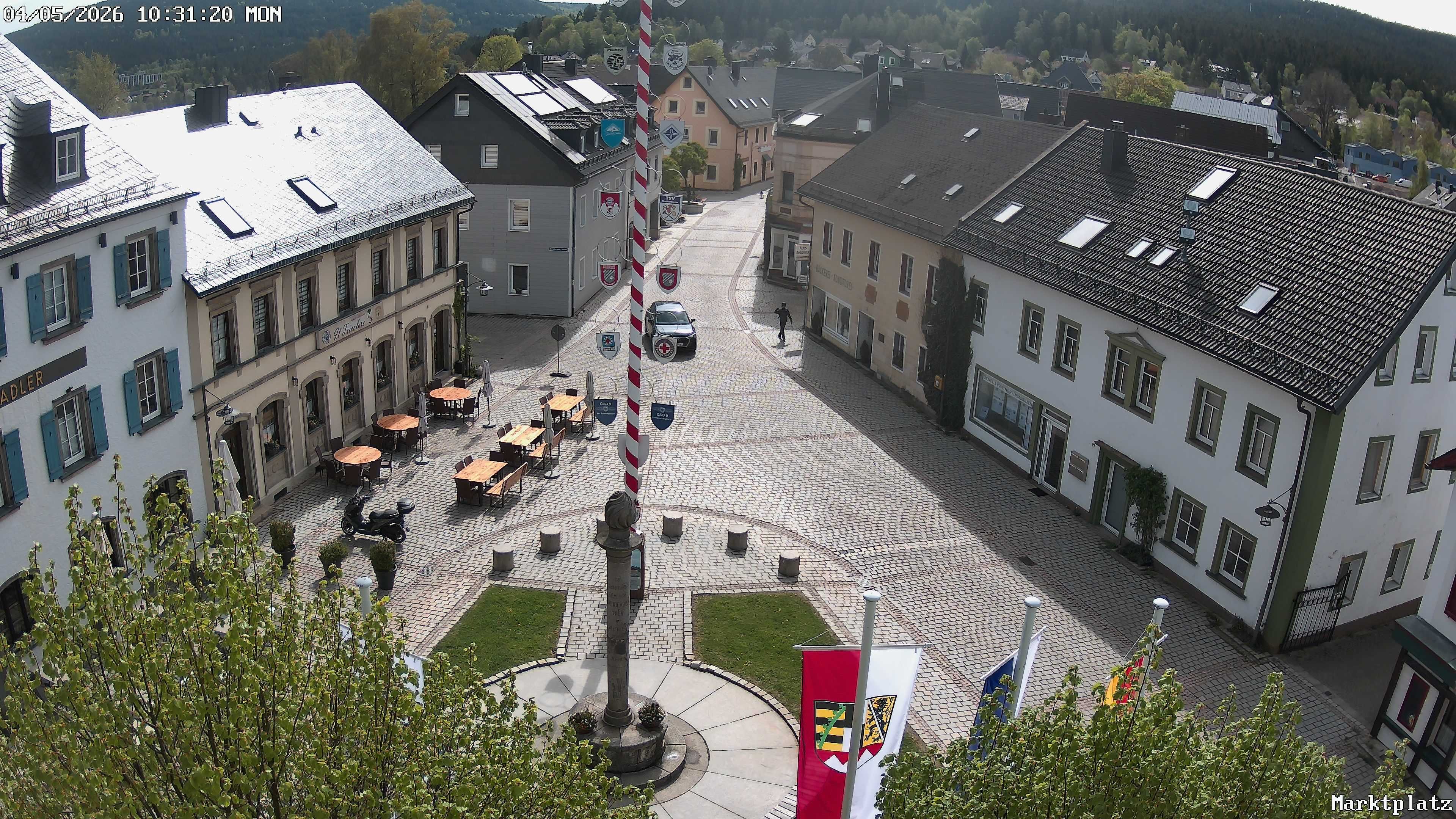 Archiv Foto Webcam Marktplatz von Bischofsgrün