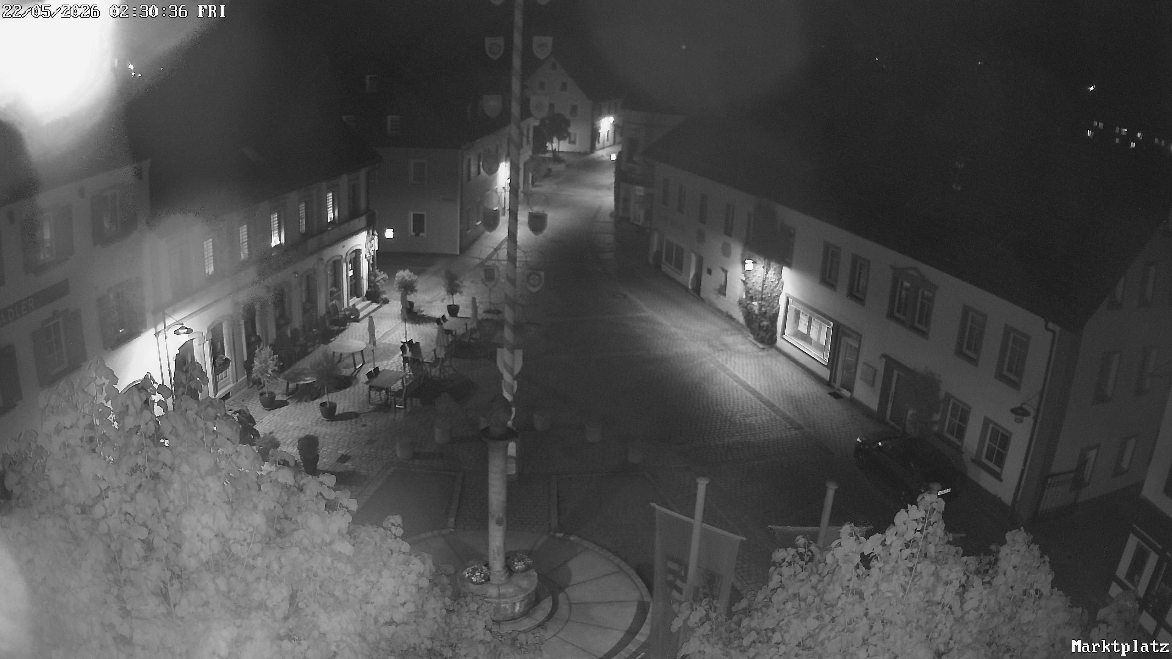 Archiv Foto Webcam Marktplatz von Bischofsgrün