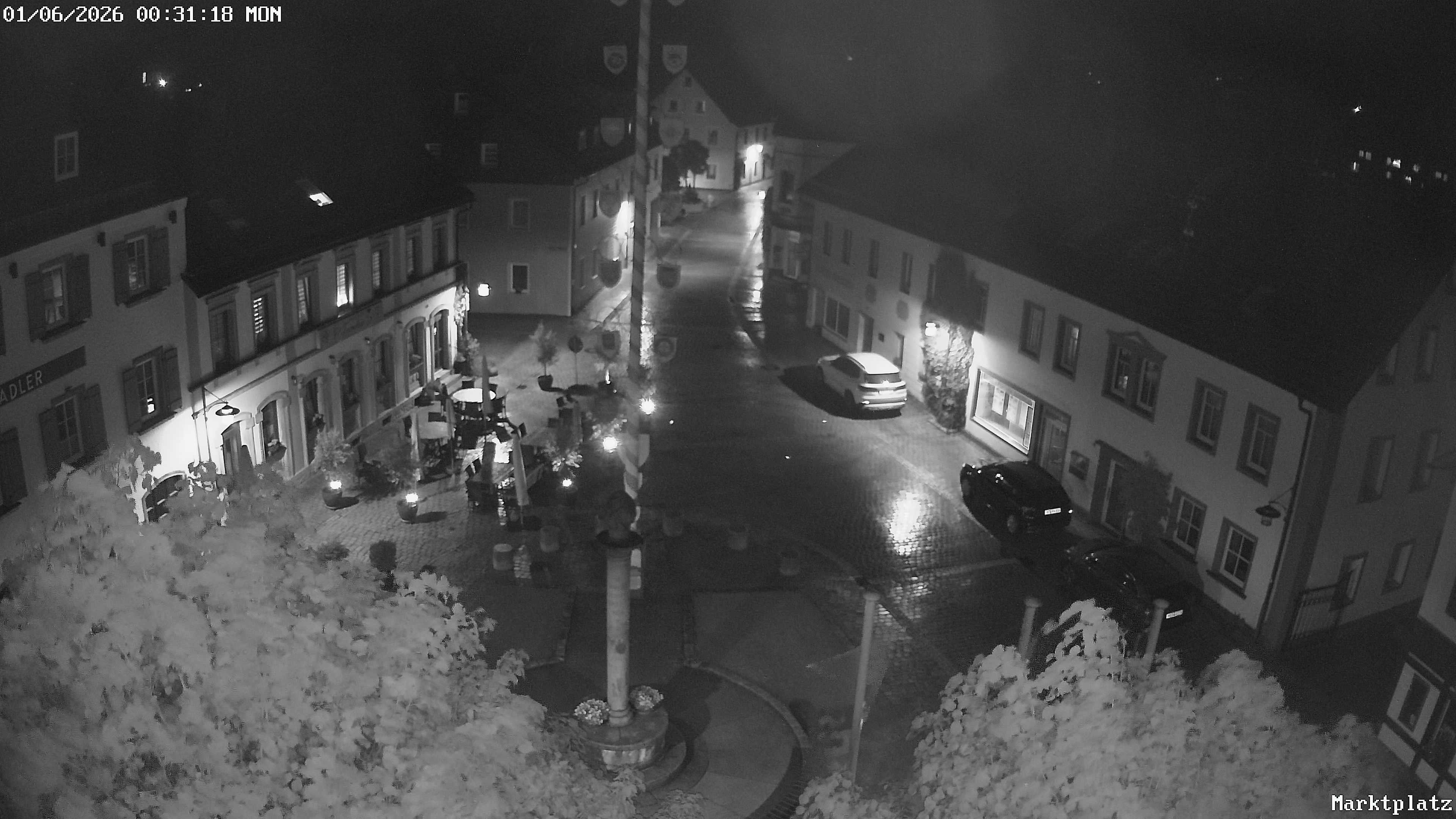 Archiv Foto Webcam Marktplatz von Bischofsgrün