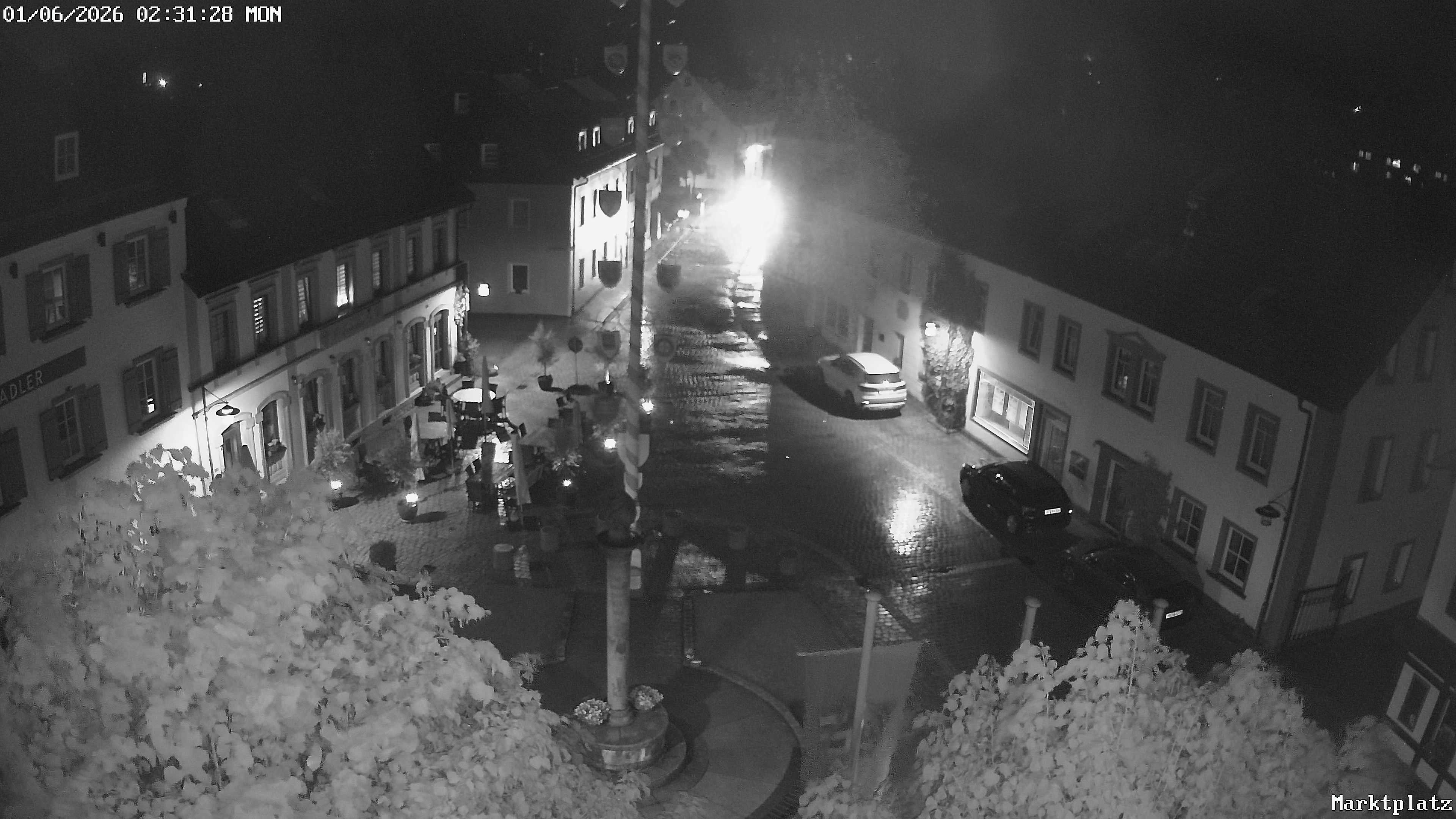 Archiv Foto Webcam Marktplatz von Bischofsgrün