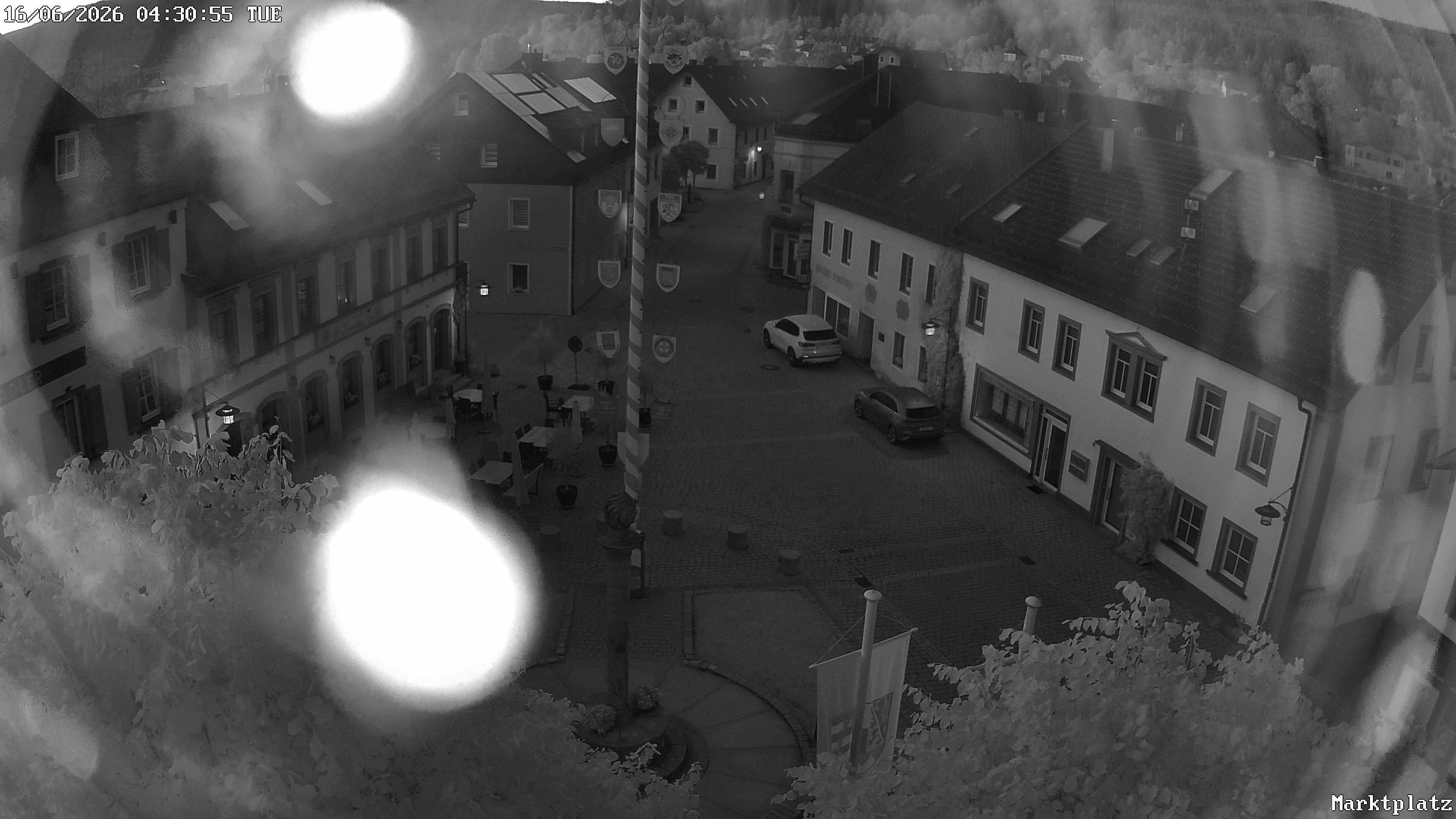 Archiv Foto Webcam Marktplatz von Bischofsgrün