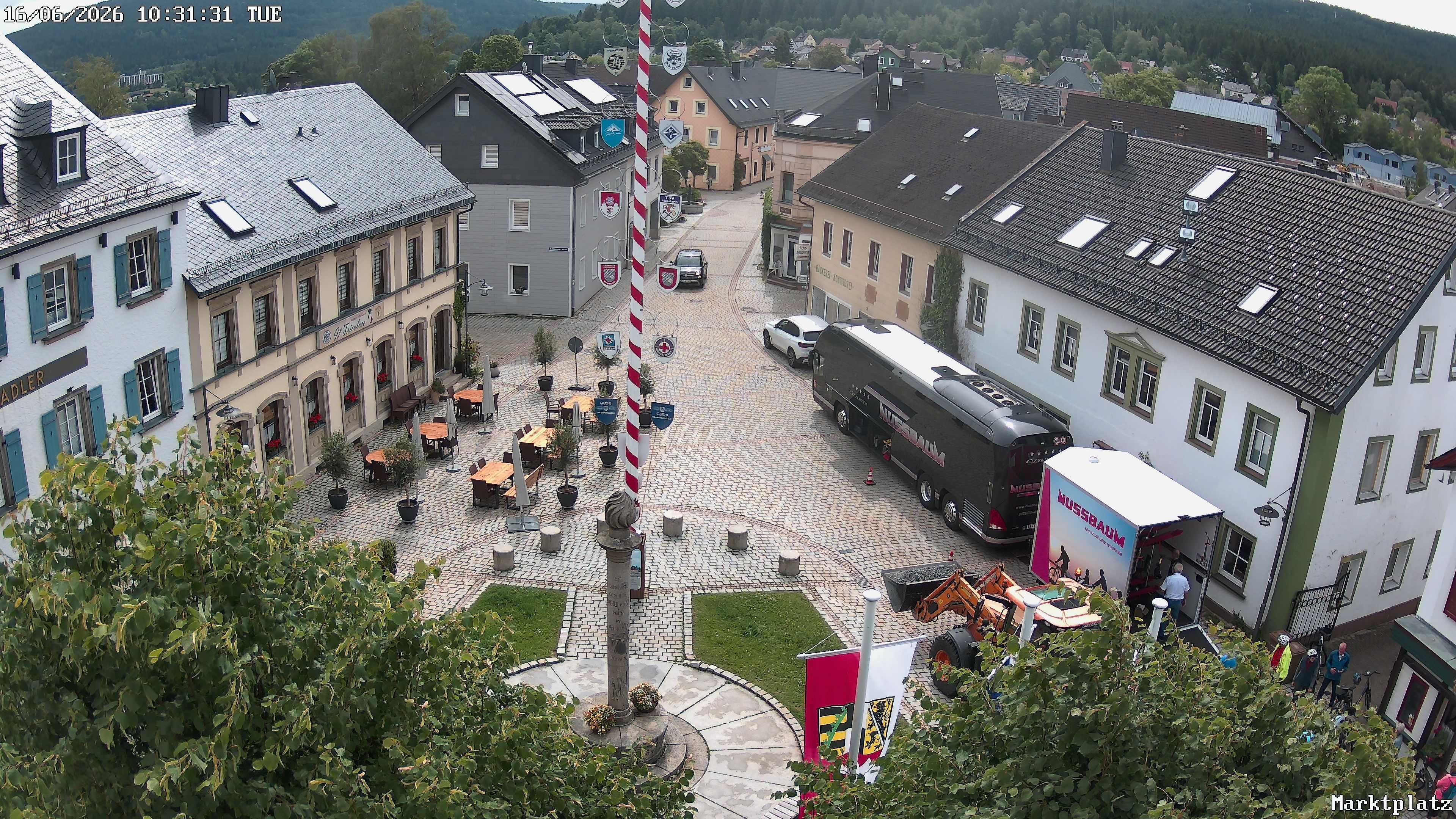 Archiv Foto Webcam Marktplatz von Bischofsgrün