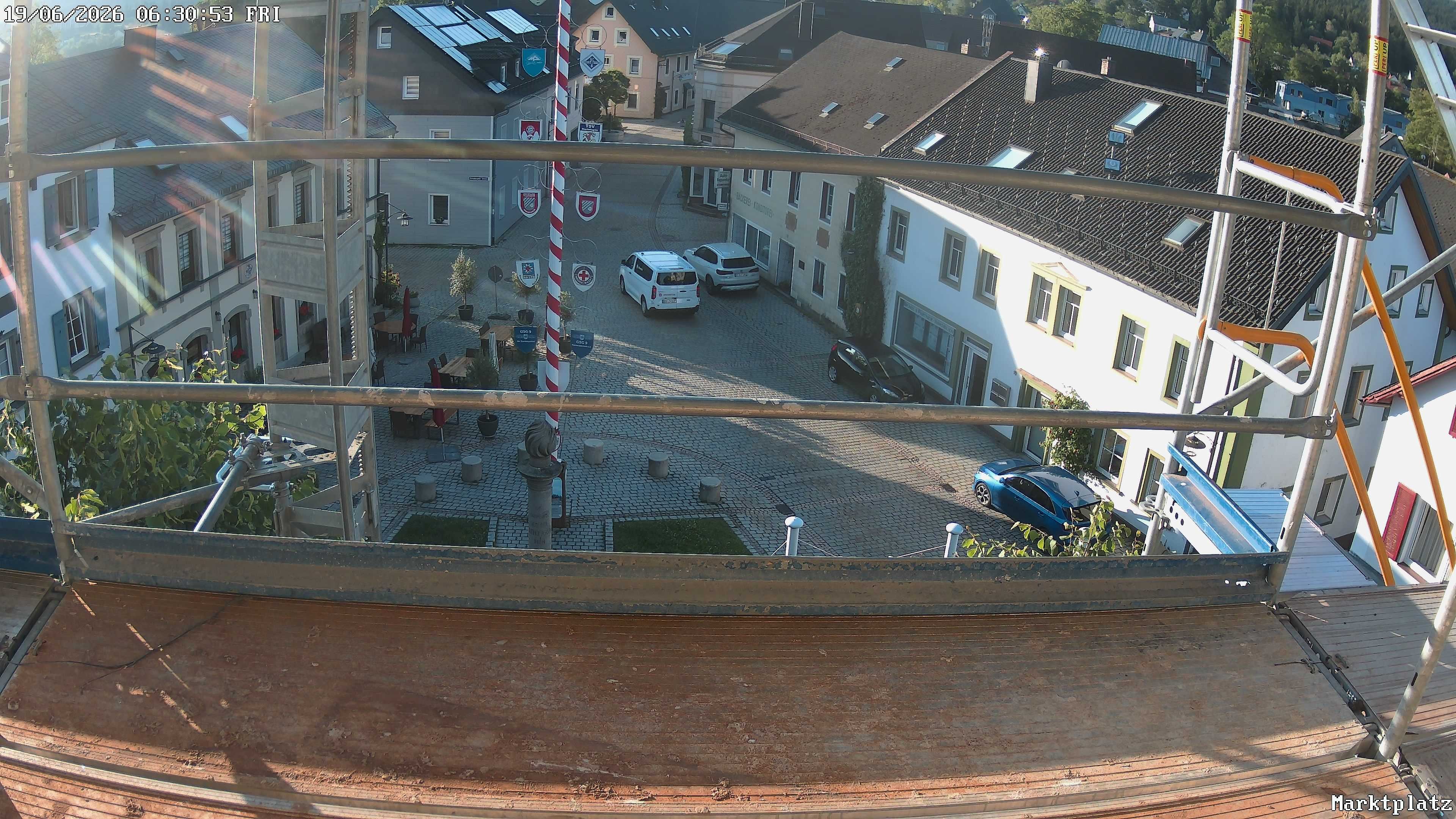 Archiv Foto Webcam Marktplatz von Bischofsgrün