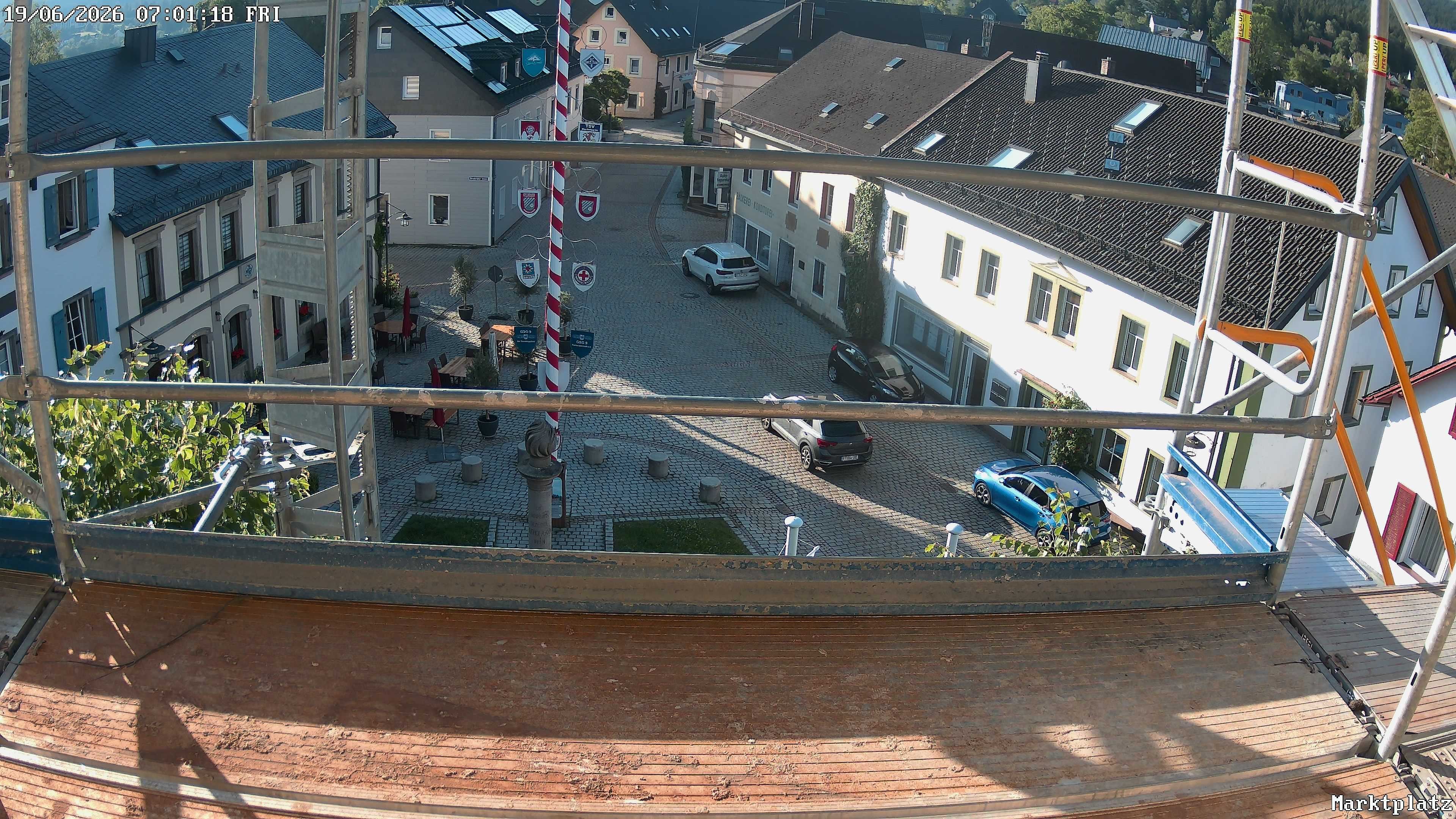Archiv Foto Webcam Marktplatz von Bischofsgrün