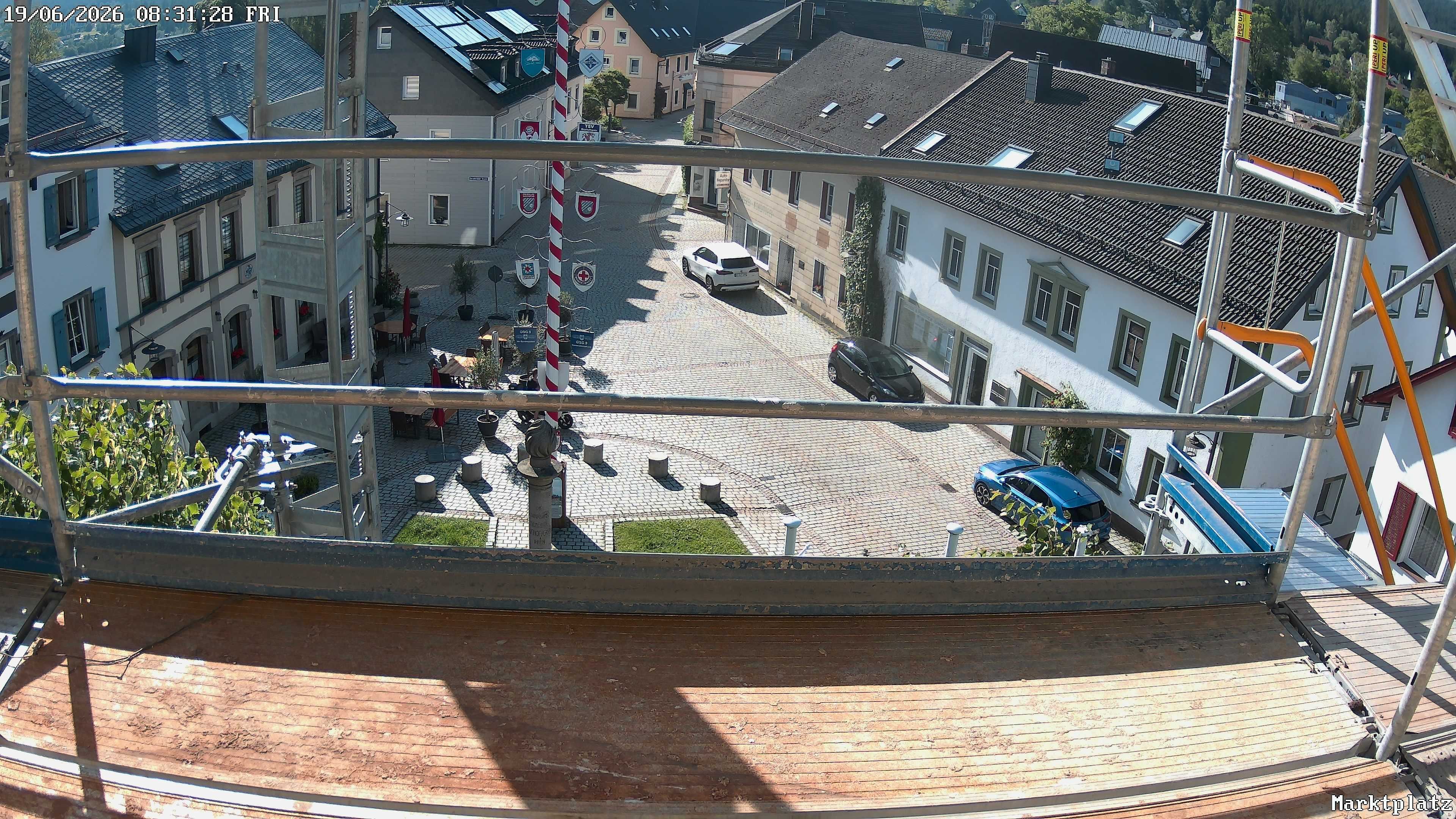 Archiv Foto Webcam Marktplatz von Bischofsgrün