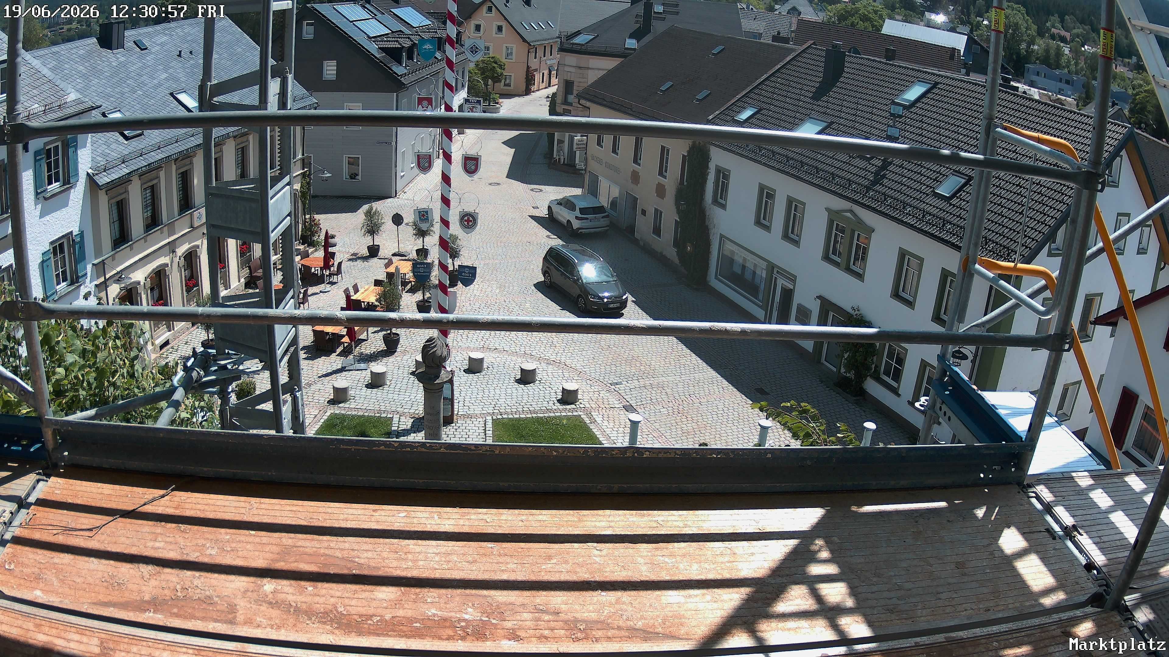 Archiv Foto Webcam Marktplatz von Bischofsgrün