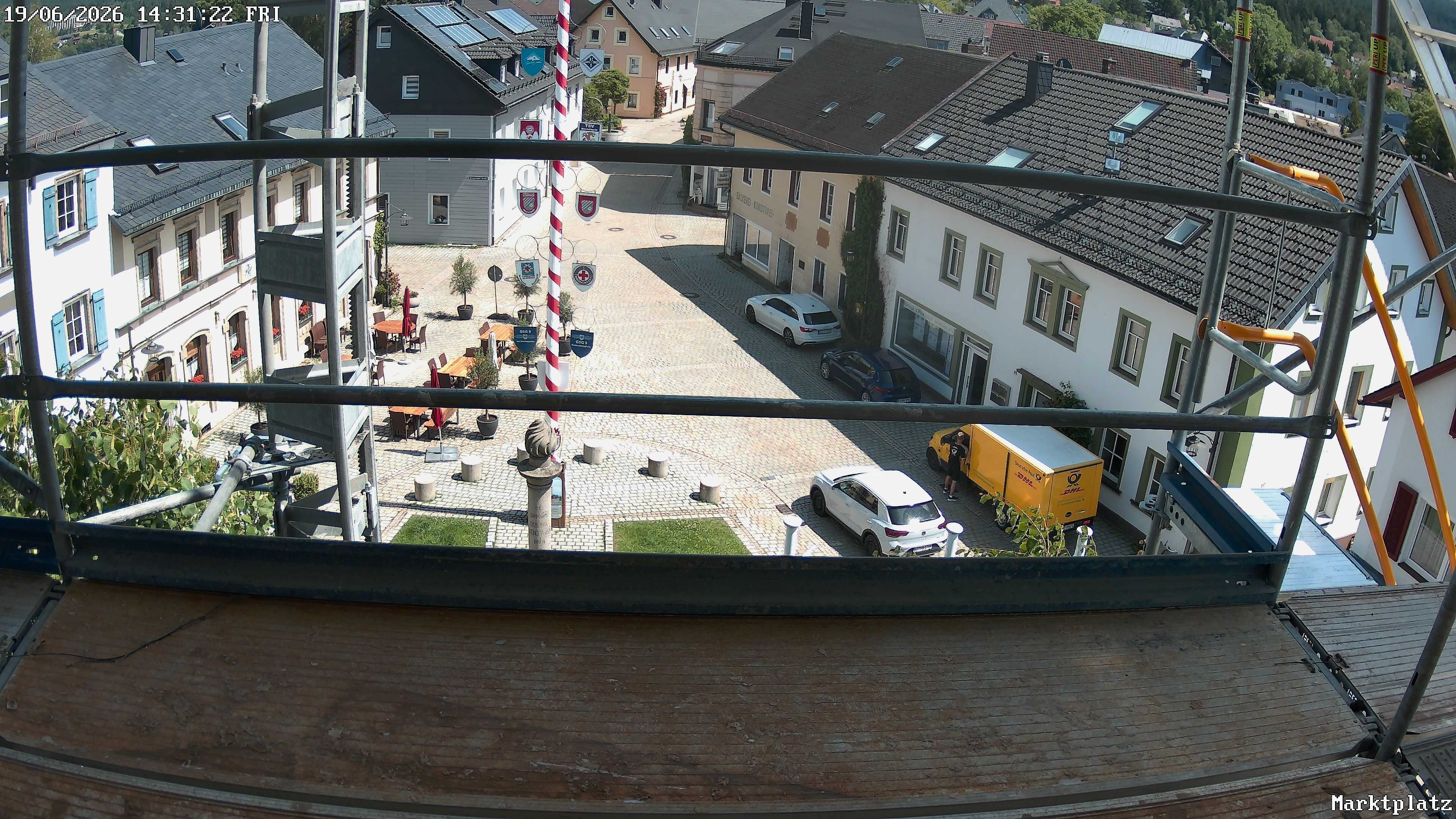 Archiv Foto Webcam Marktplatz von Bischofsgrün