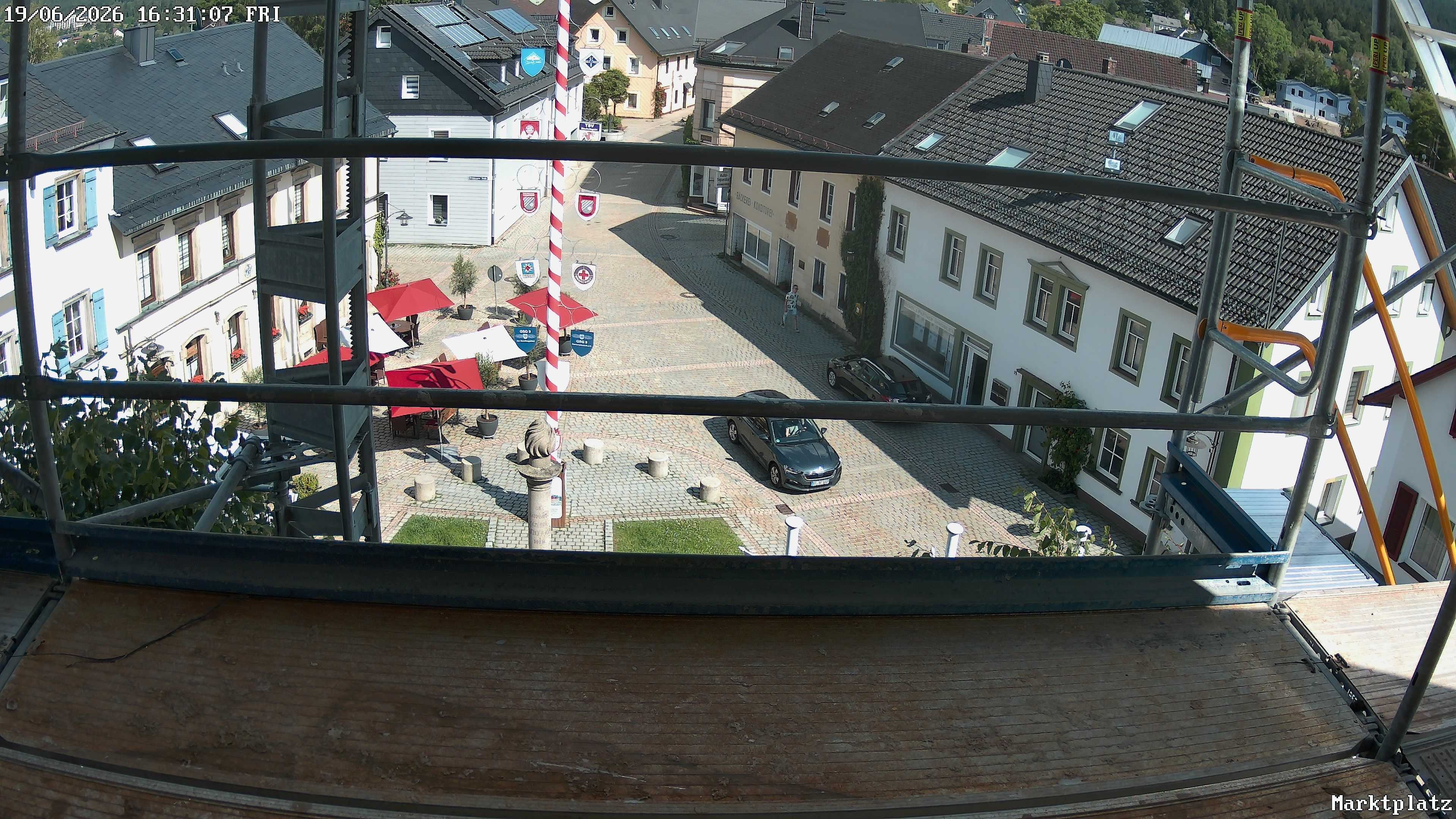 Archiv Foto Webcam Marktplatz von Bischofsgrün