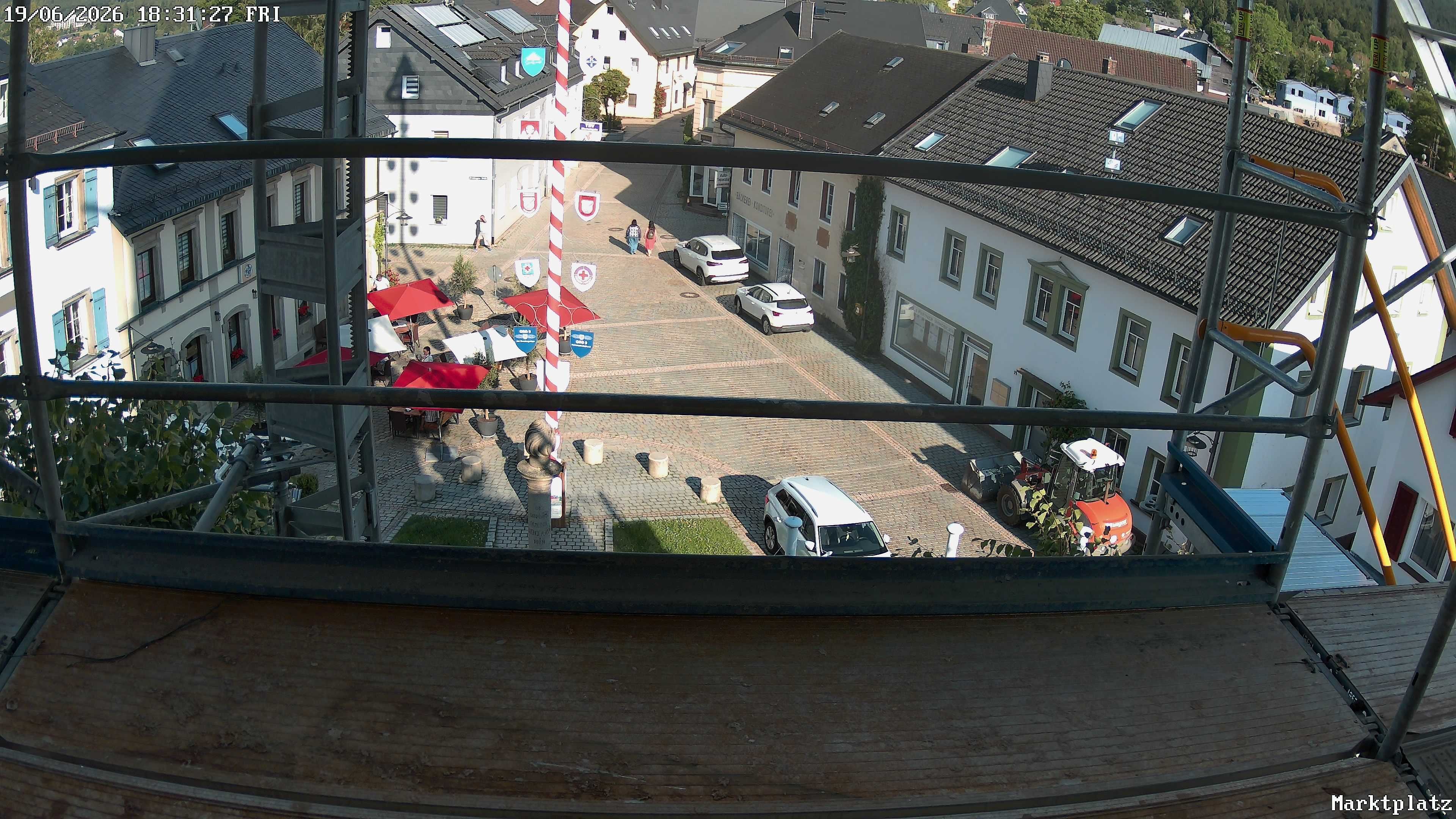 Archiv Foto Webcam Marktplatz von Bischofsgrün
