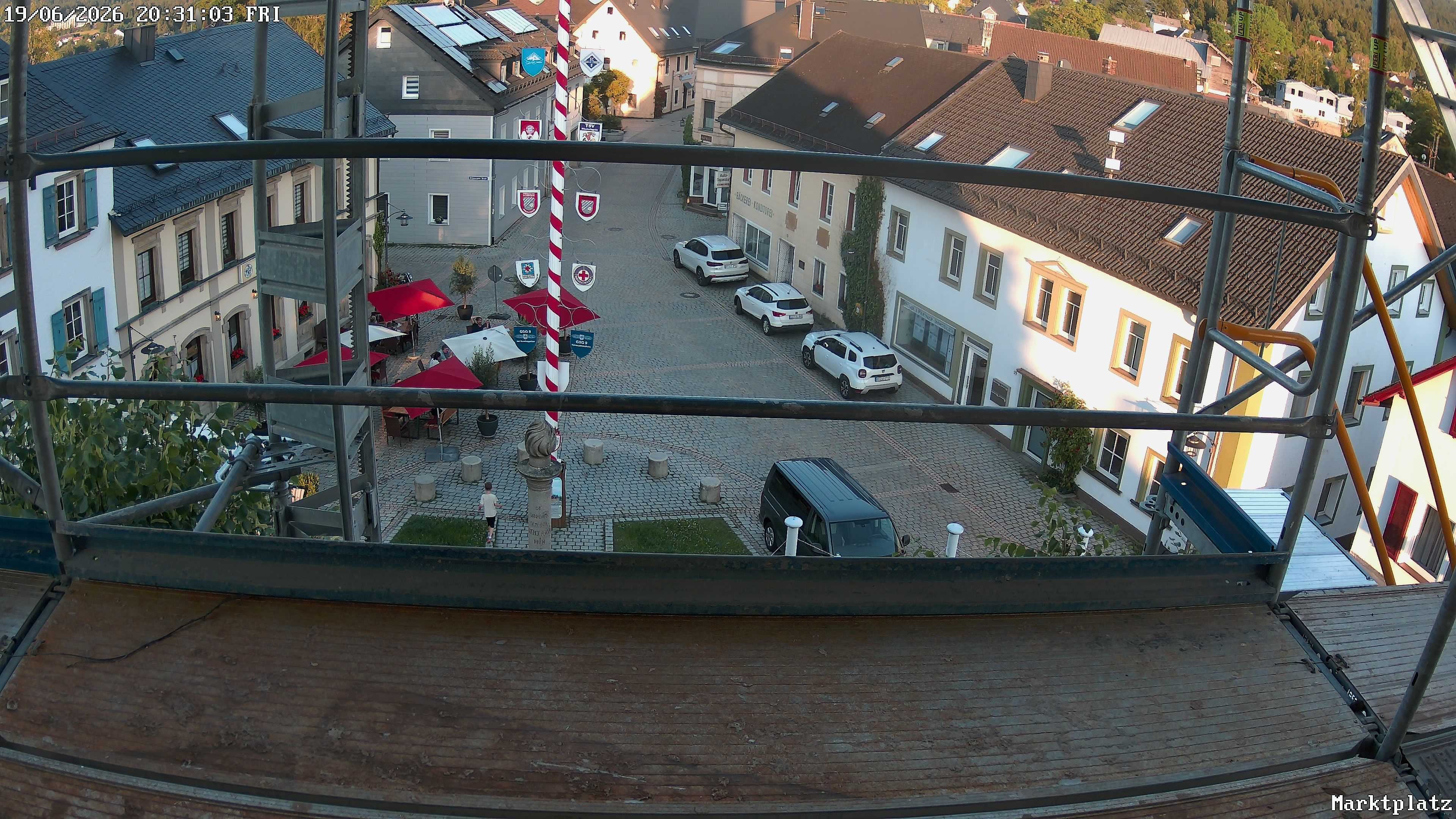 Archiv Foto Webcam Marktplatz von Bischofsgrün