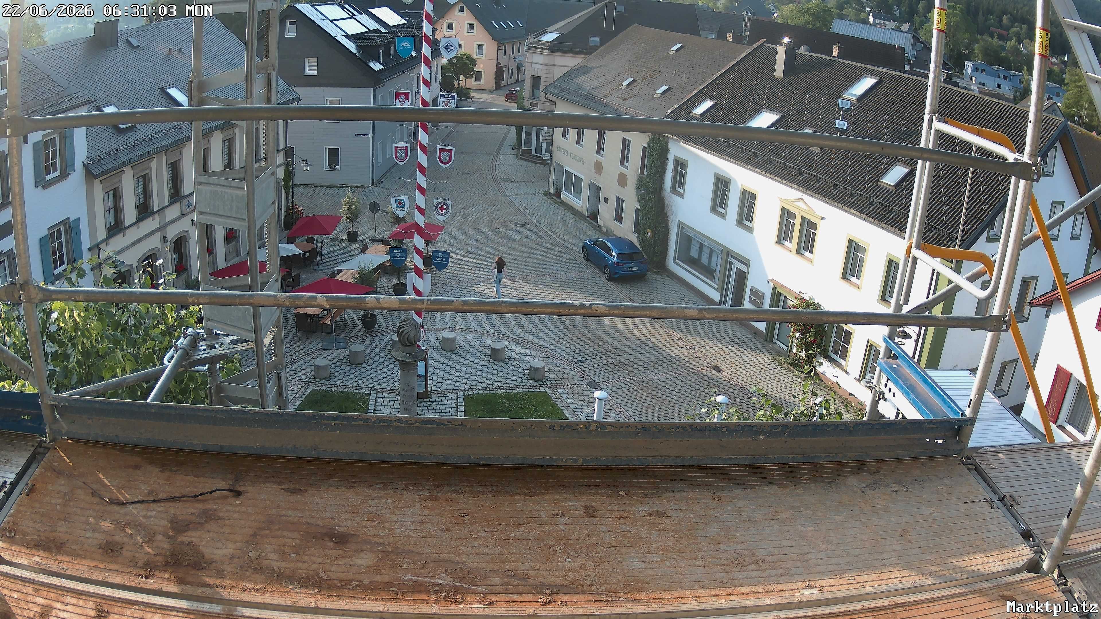 Archiv Foto Webcam Marktplatz von Bischofsgrün