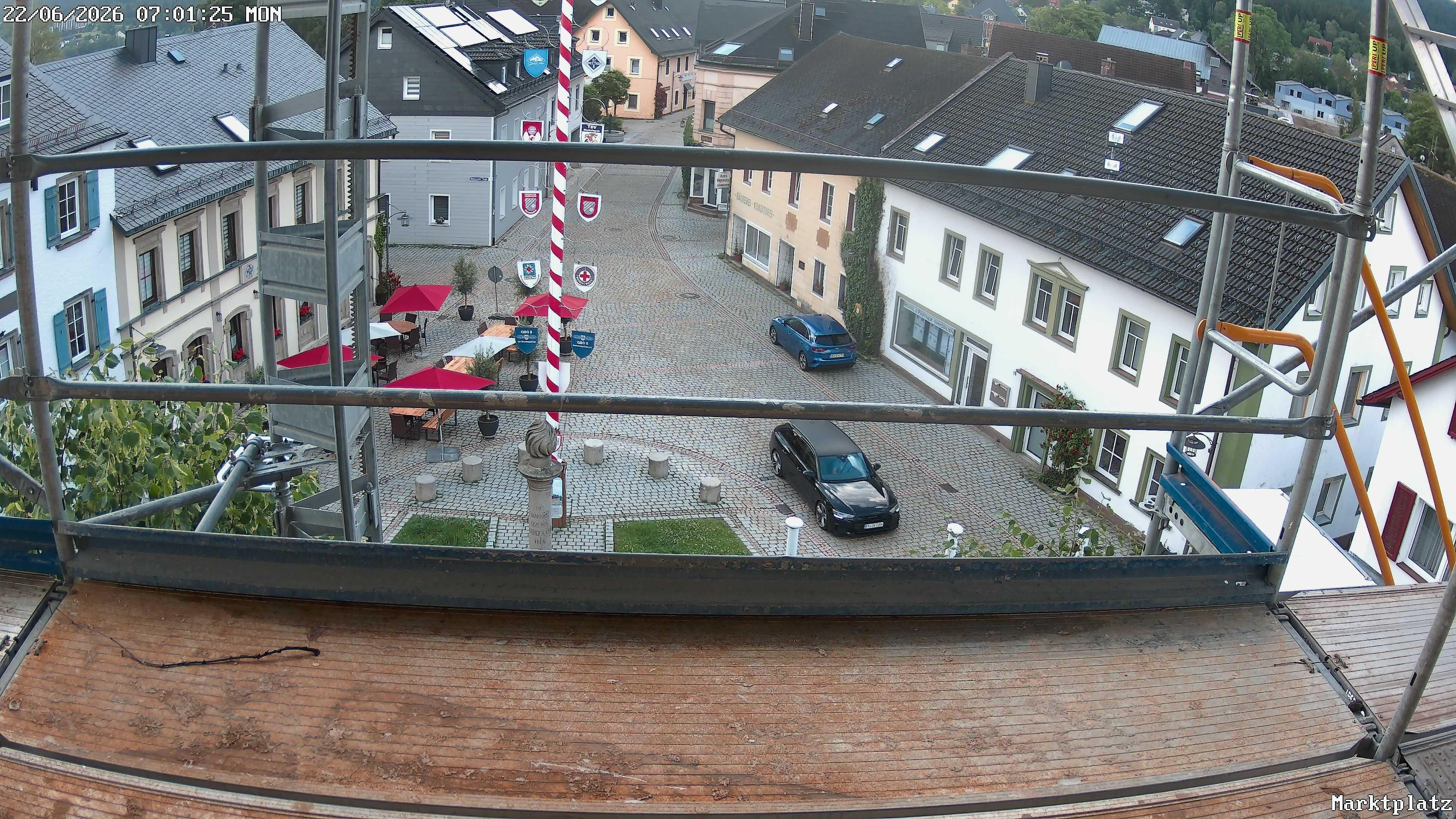 Archiv Foto Webcam Marktplatz von Bischofsgrün