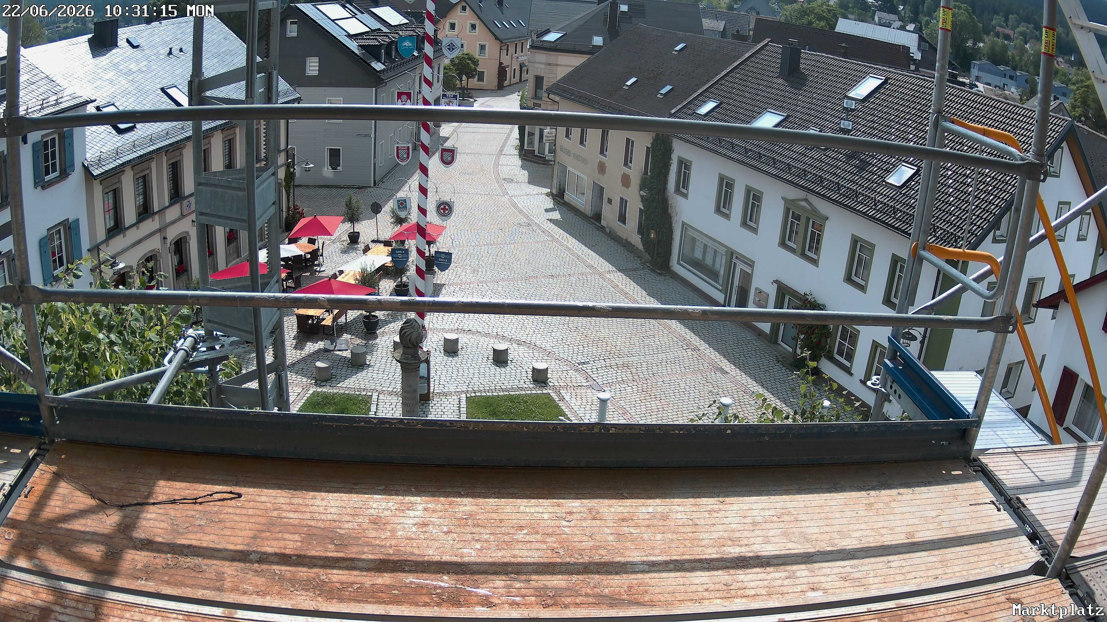 Archiv Foto Webcam Marktplatz von Bischofsgrün