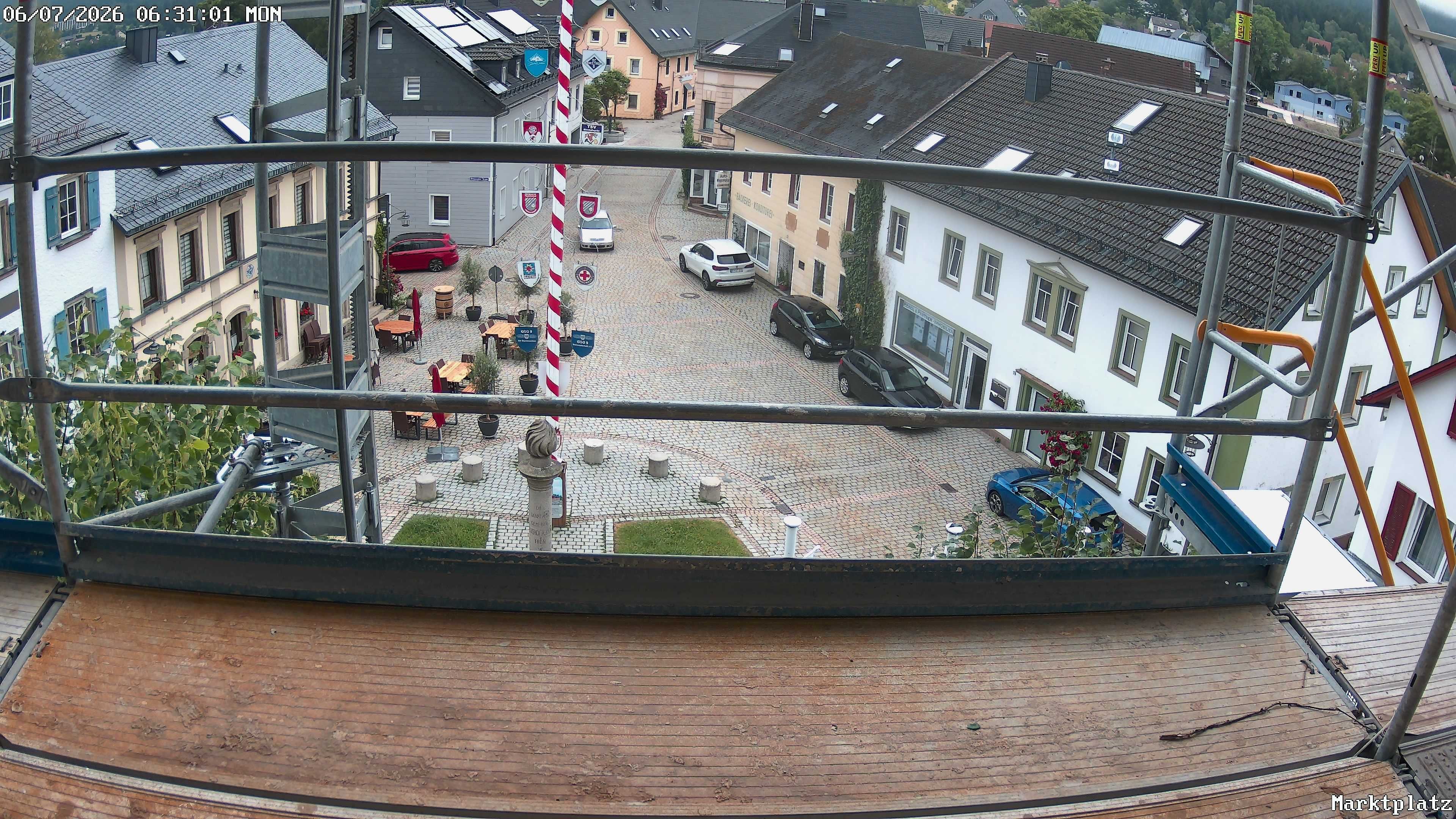 Archiv Foto Webcam Marktplatz von Bischofsgrün