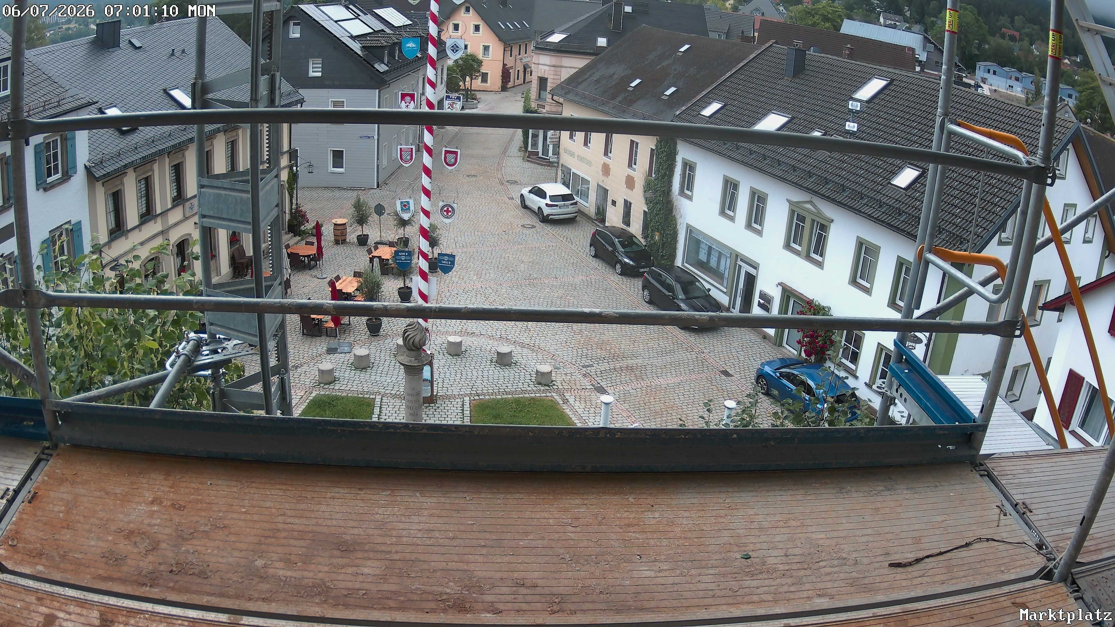 Archiv Foto Webcam Marktplatz von Bischofsgrün