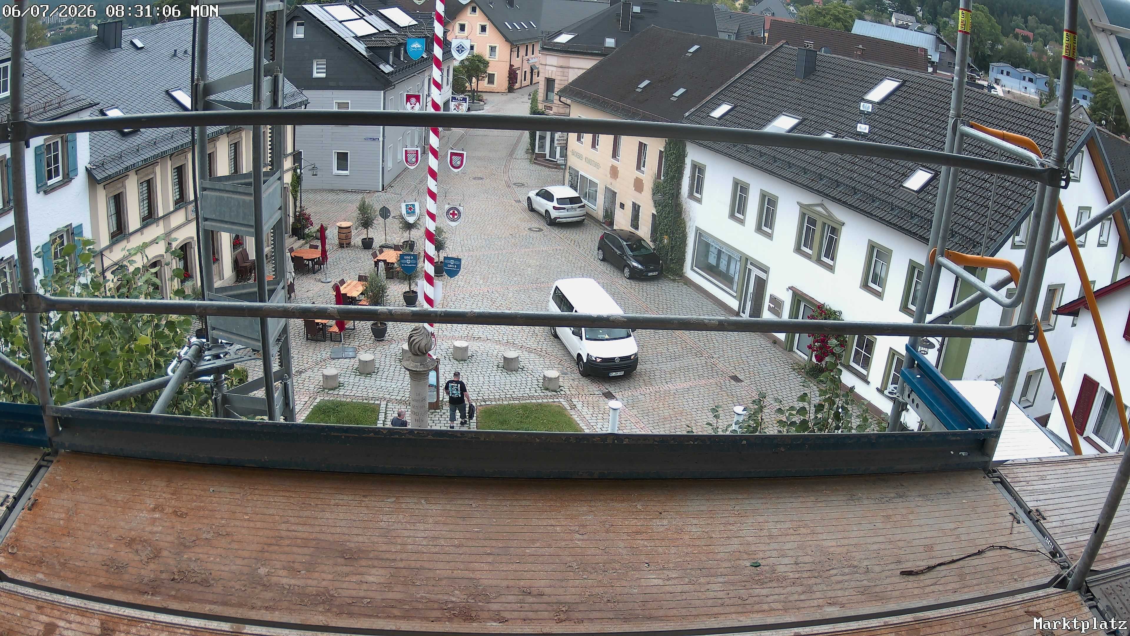 Archiv Foto Webcam Marktplatz von Bischofsgrün