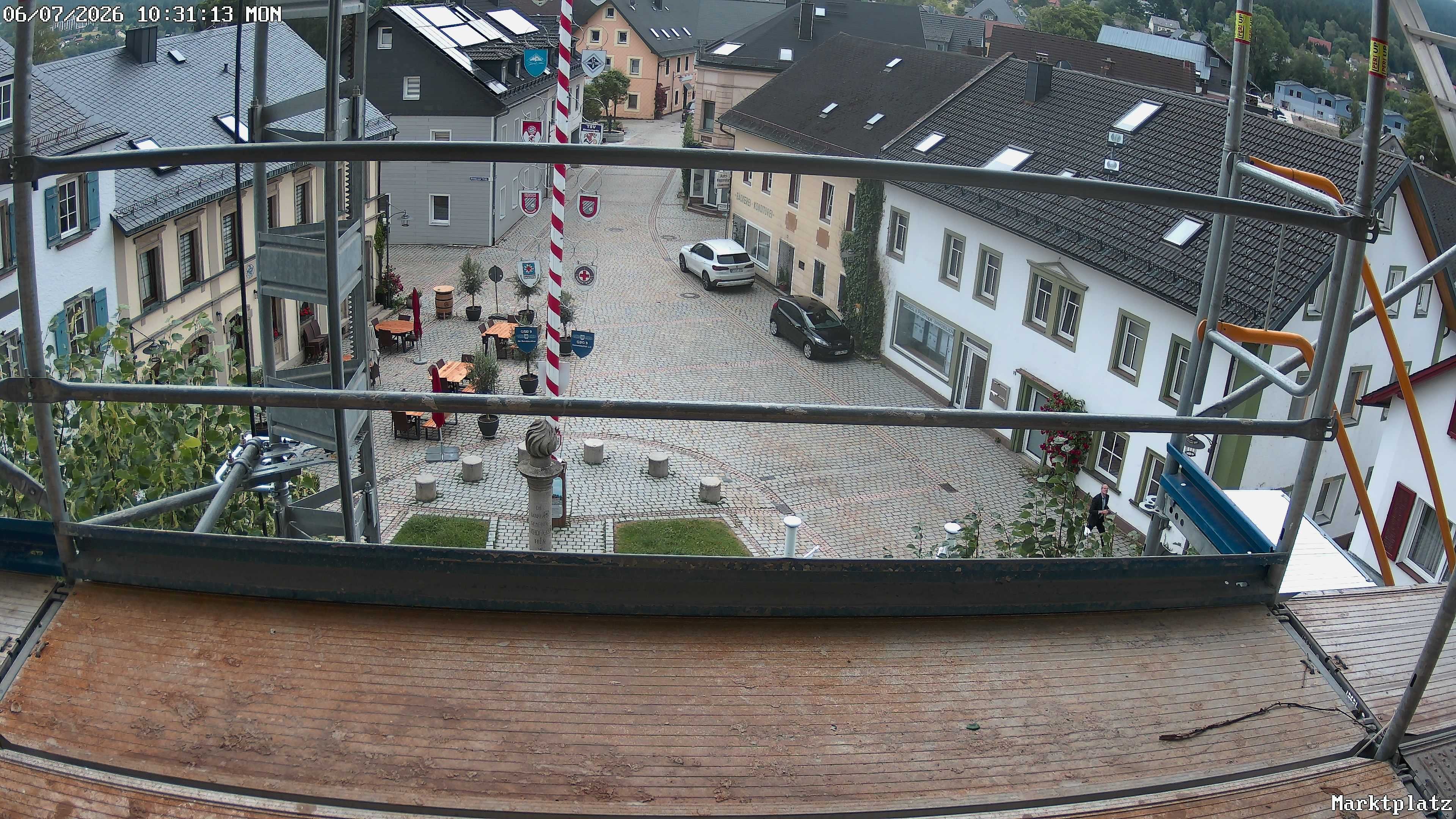 Archiv Foto Webcam Marktplatz von Bischofsgrün