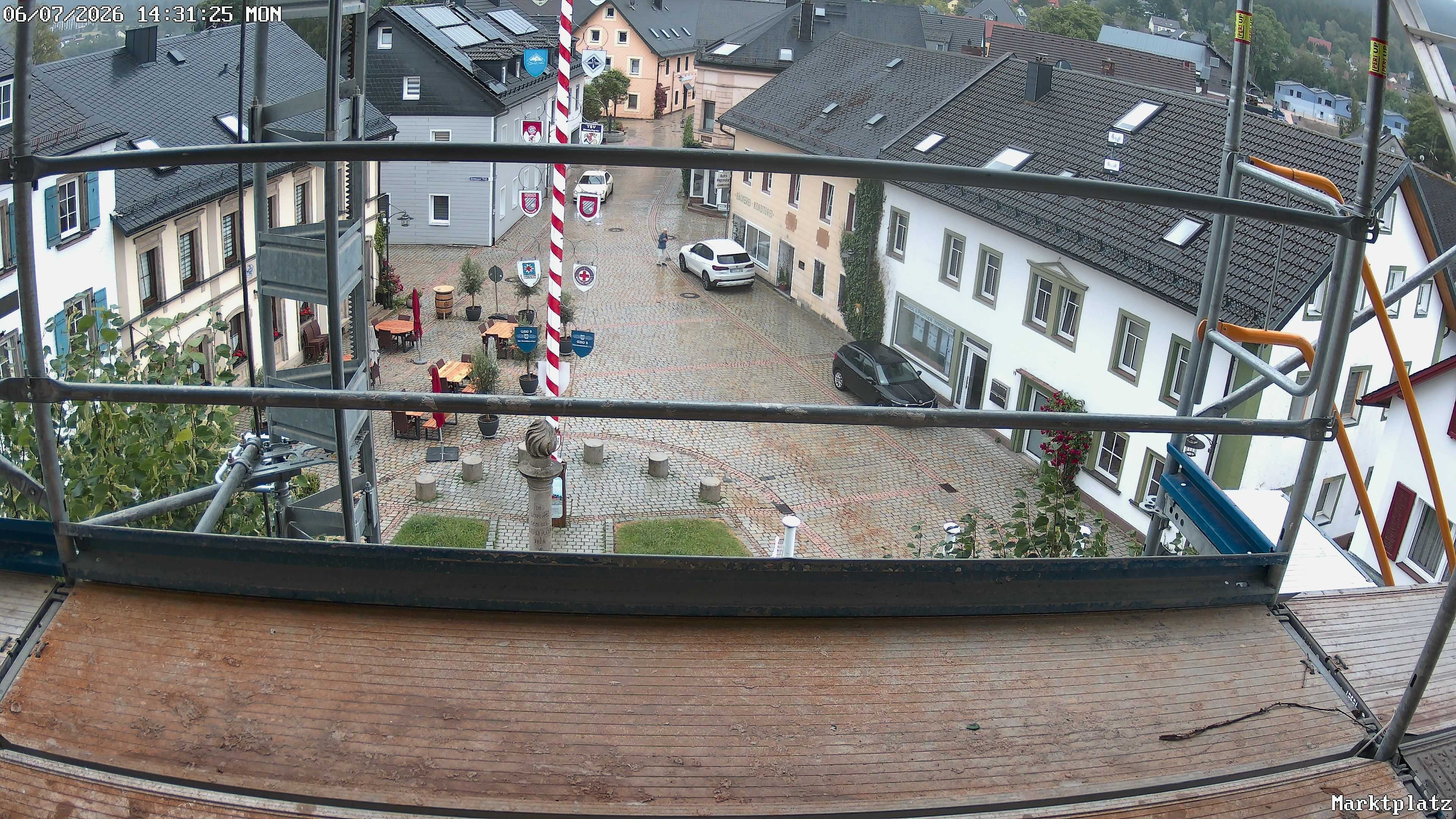 Archiv Foto Webcam Marktplatz von Bischofsgrün